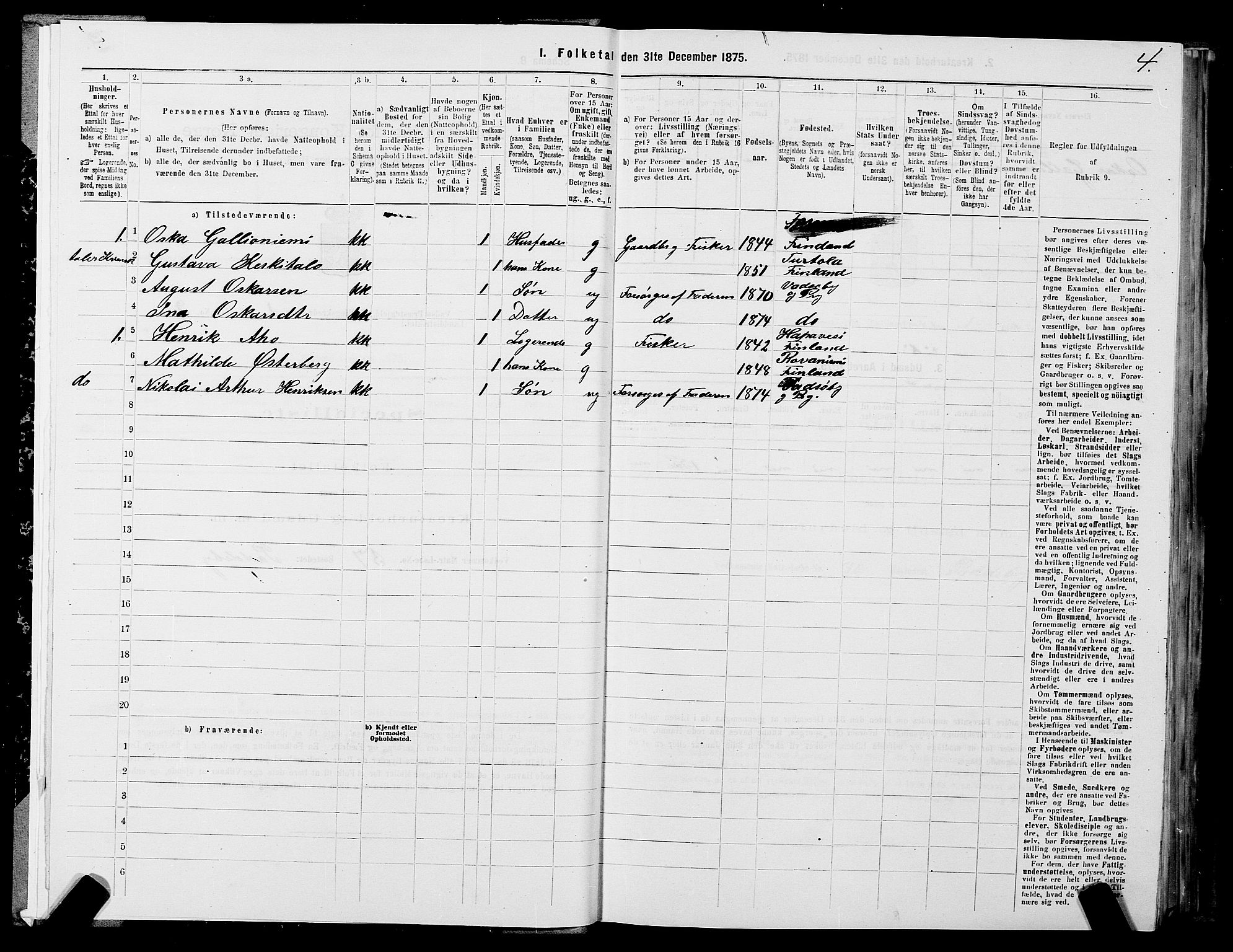 SATØ, 1875 census for 2029L Vadsø/Vadsø, 1875, p. 1004