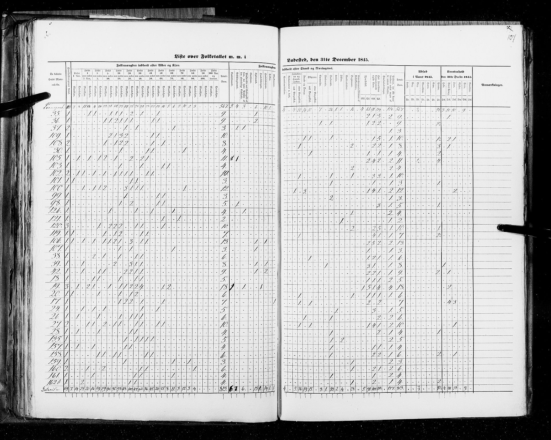 RA, Census 1845, vol. 11: Cities, 1845, p. 107