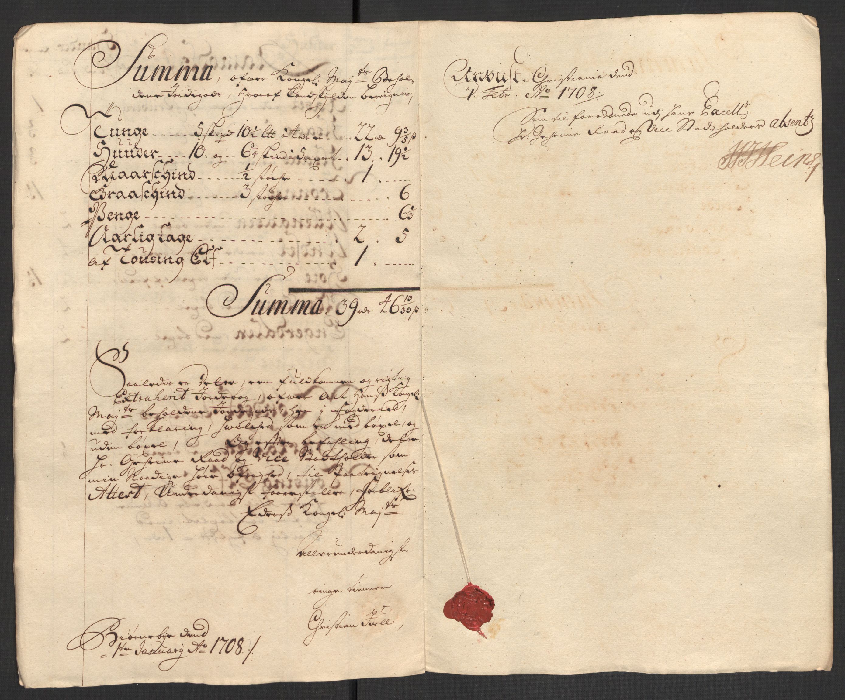 Rentekammeret inntil 1814, Reviderte regnskaper, Fogderegnskap, RA/EA-4092/R13/L0844: Fogderegnskap Solør, Odal og Østerdal, 1707, p. 21