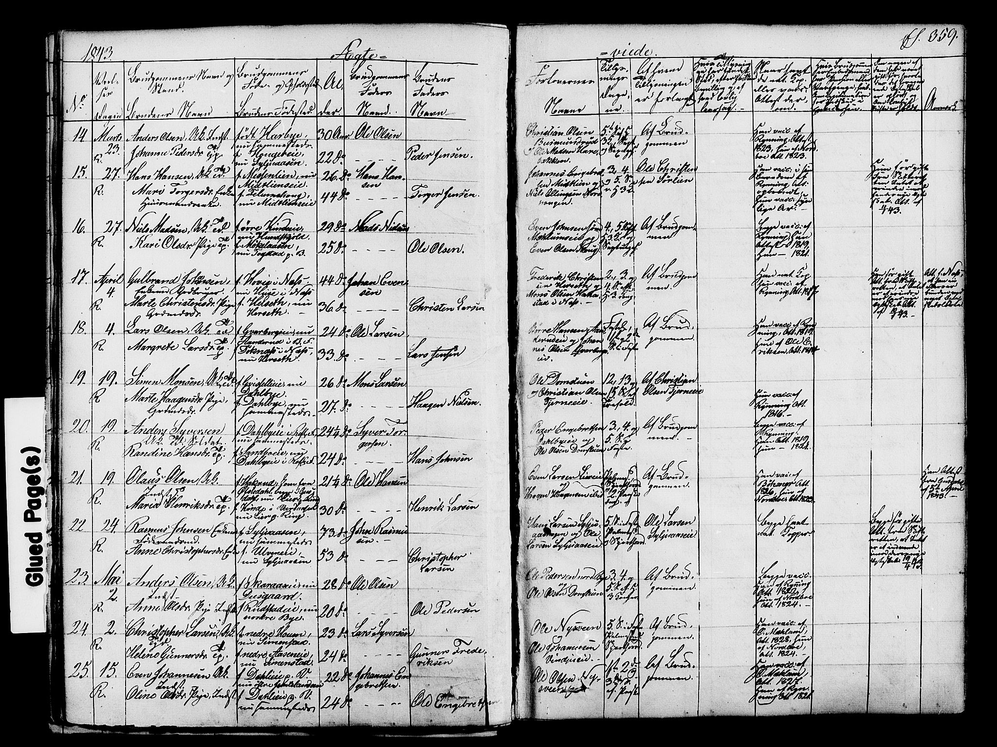 Ringsaker prestekontor, AV/SAH-PREST-014/K/Ka/L0008: Parish register (official) no. 8, 1837-1850, p. 359