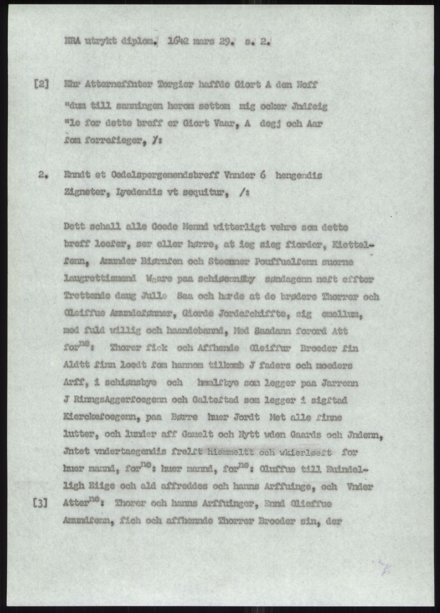 Samlinger til kildeutgivelse, Diplomavskriftsamlingen, AV/RA-EA-4053/H/Ha, p. 2417