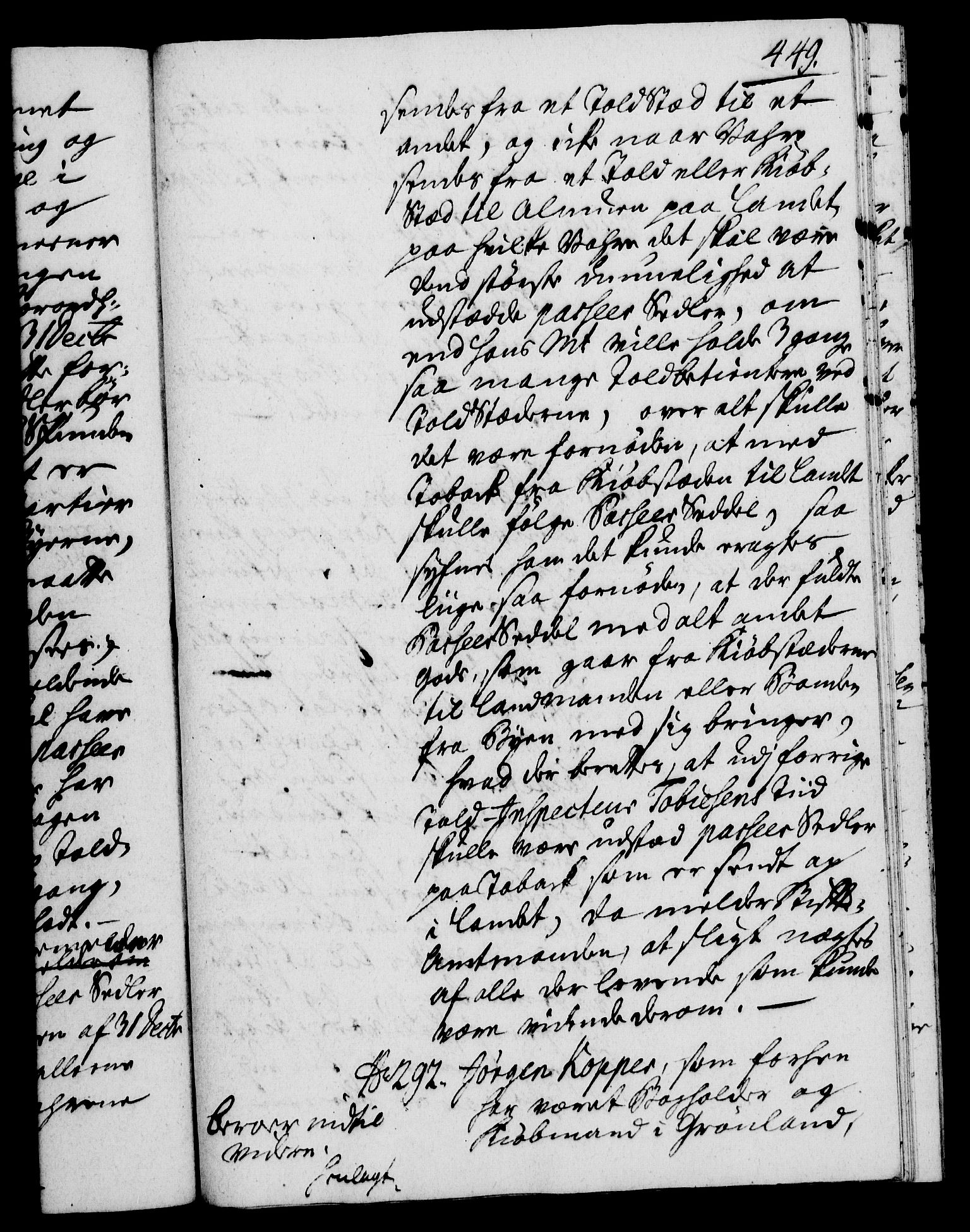 Rentekammeret, Kammerkanselliet, RA/EA-3111/G/Gh/Gha/L0022: Norsk ekstraktmemorialprotokoll (merket RK 53.67), 1739-1741, p. 449