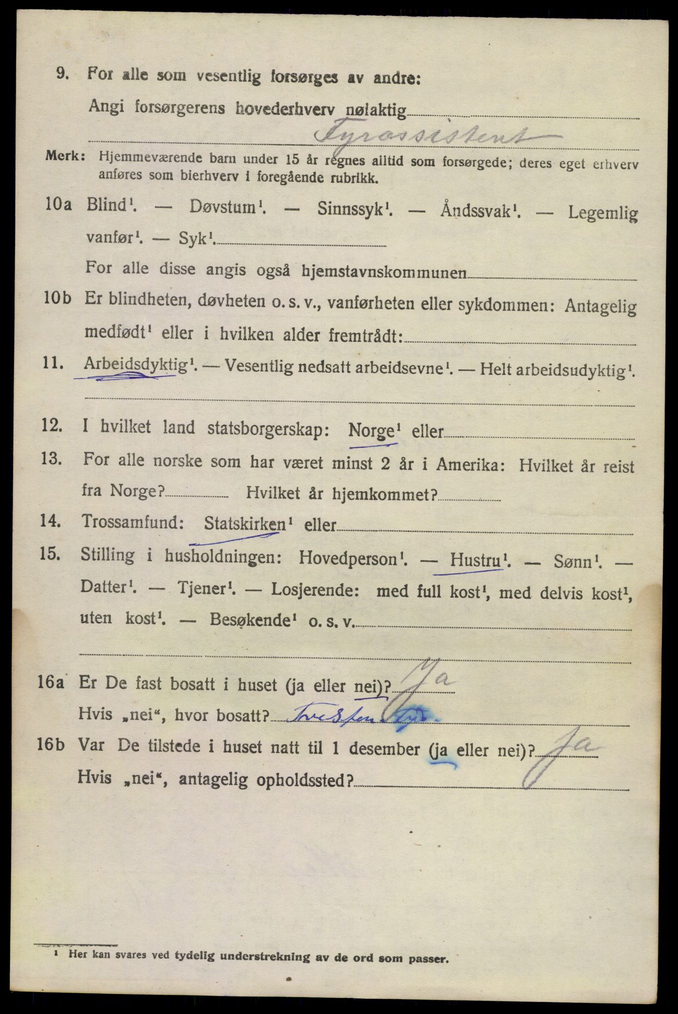 SAKO, 1920 census for Brunlanes, 1920, p. 10498