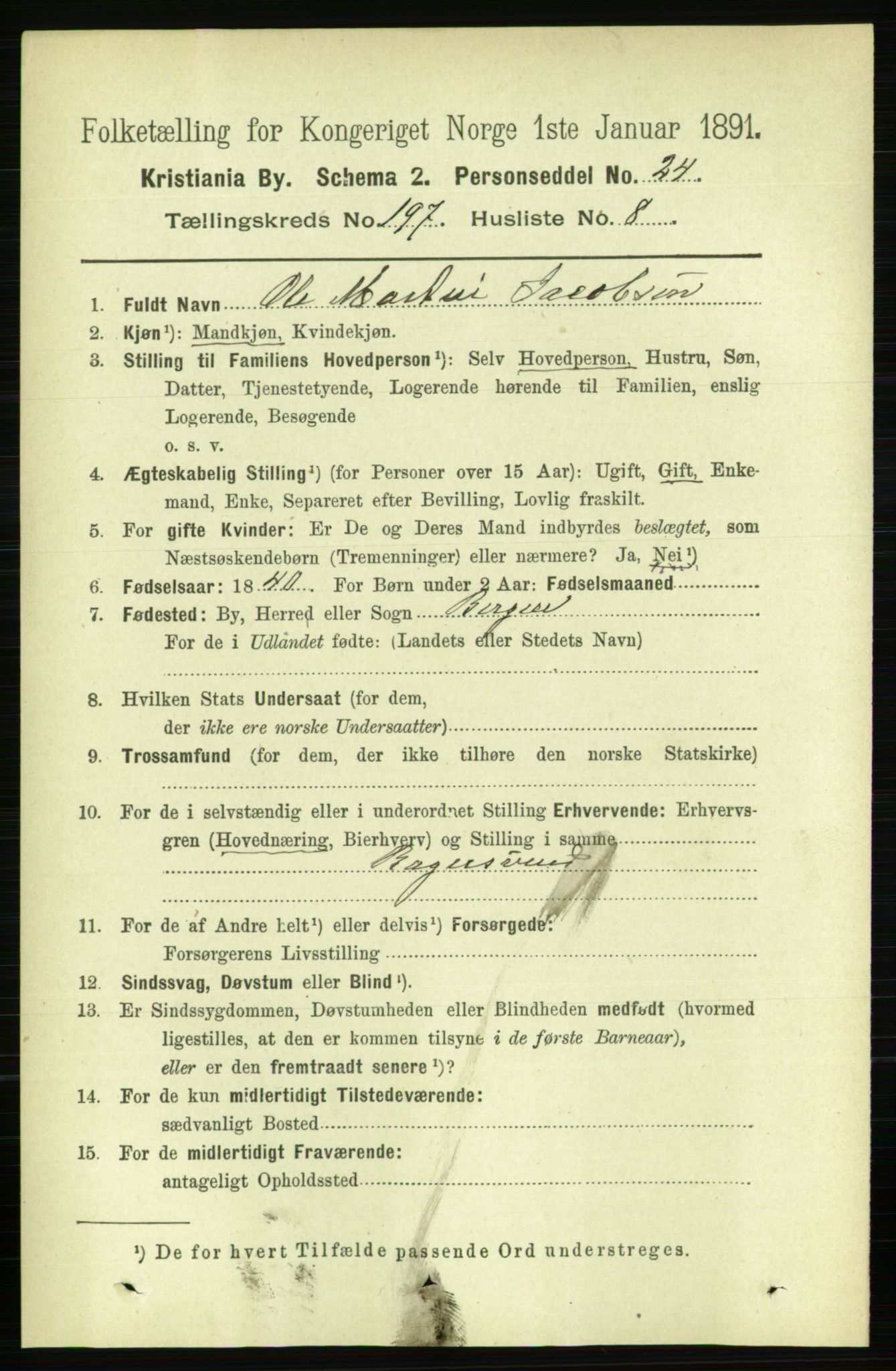 RA, 1891 census for 0301 Kristiania, 1891, p. 118981