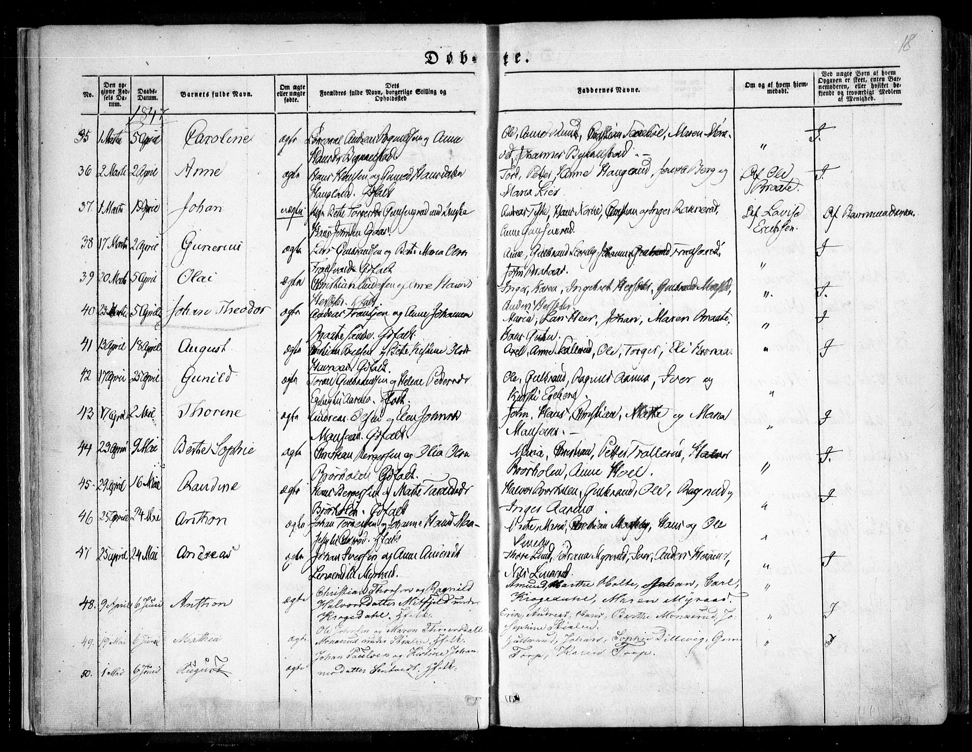 Trøgstad prestekontor Kirkebøker, SAO/A-10925/F/Fa/L0007: Parish register (official) no. I 7, 1845-1854, p. 18