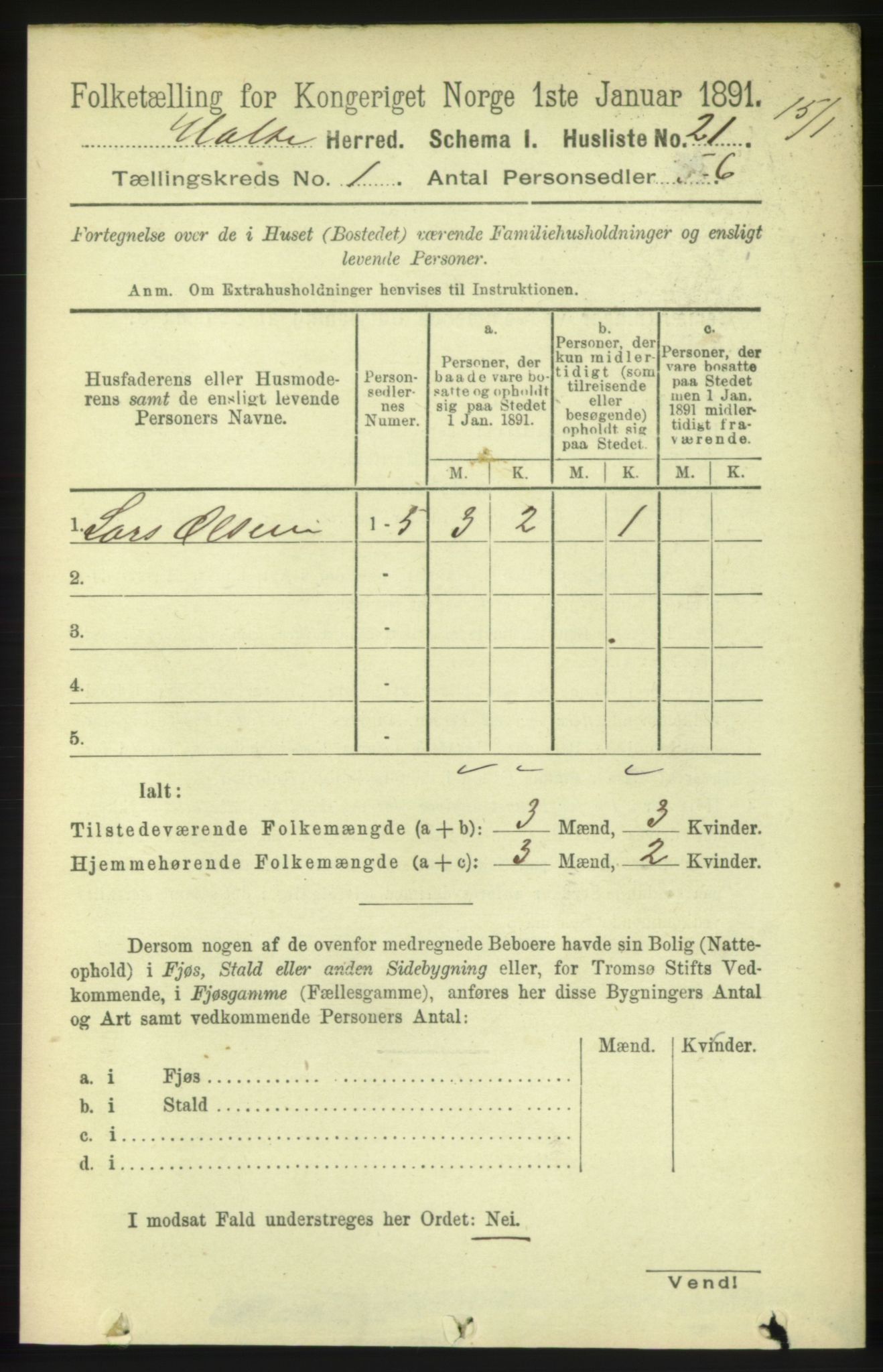 RA, 1891 census for 1571 Halsa, 1891, p. 51