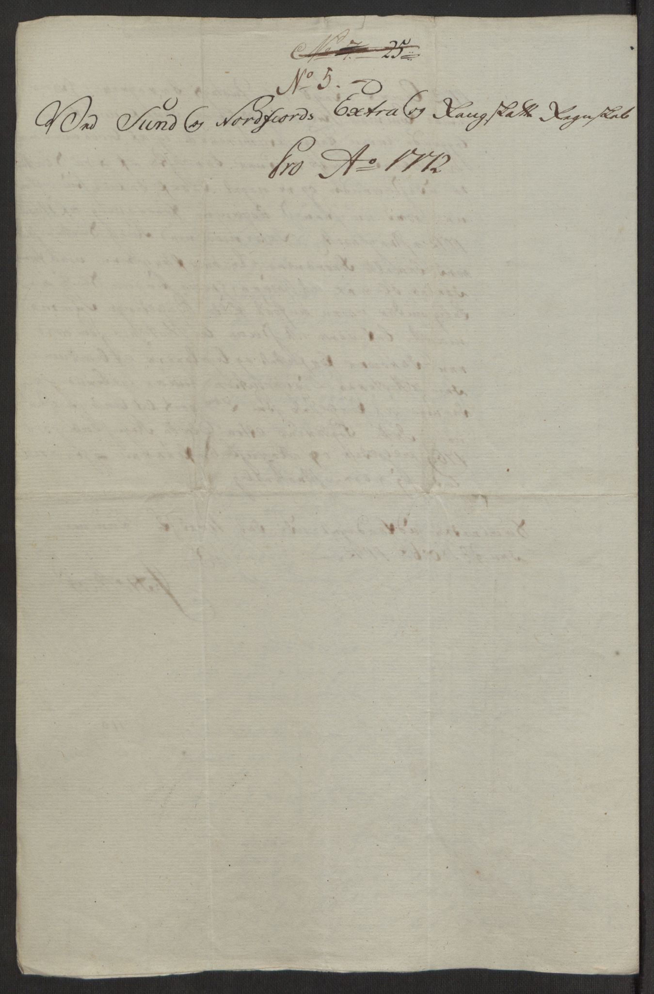 Rentekammeret inntil 1814, Reviderte regnskaper, Fogderegnskap, AV/RA-EA-4092/R53/L3551: Ekstraskatten Sunn- og Nordfjord, 1772, p. 38