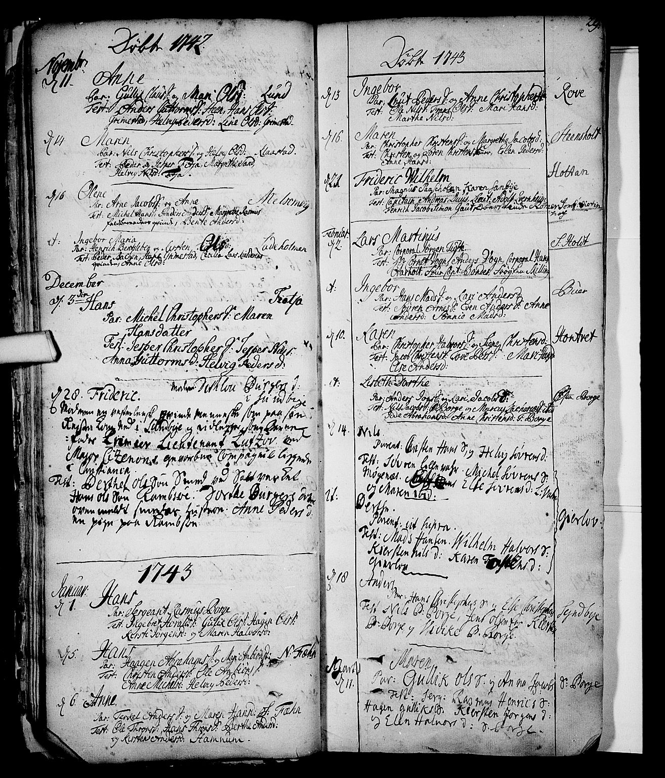 Stokke kirkebøker, AV/SAKO-A-320/F/Fa/L0002: Parish register (official) no. I 2, 1732-1770, p. 29