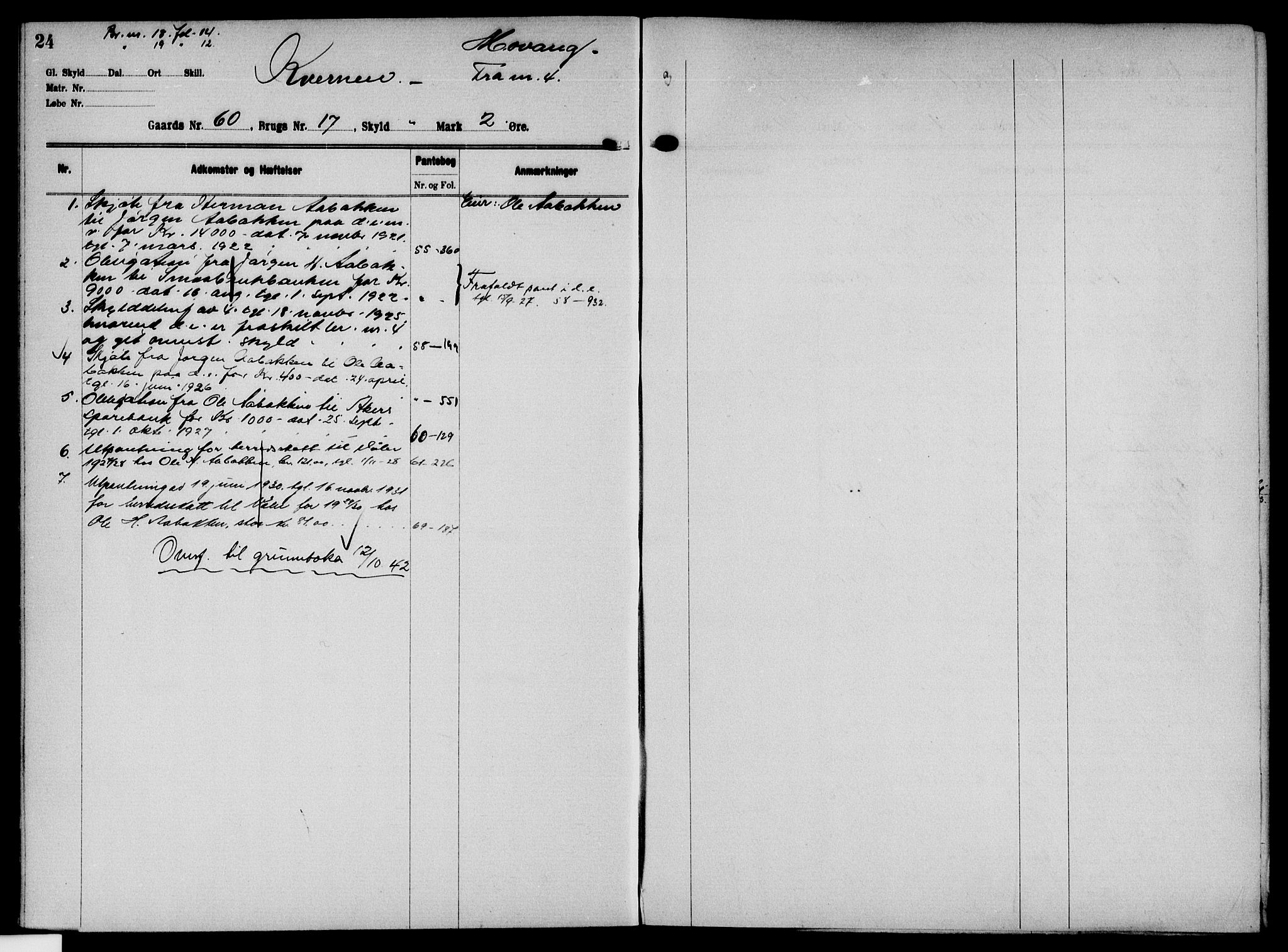 Solør tingrett, AV/SAH-TING-008/H/Ha/Hak/L0005: Mortgage register no. V, 1900-1935, p. 24