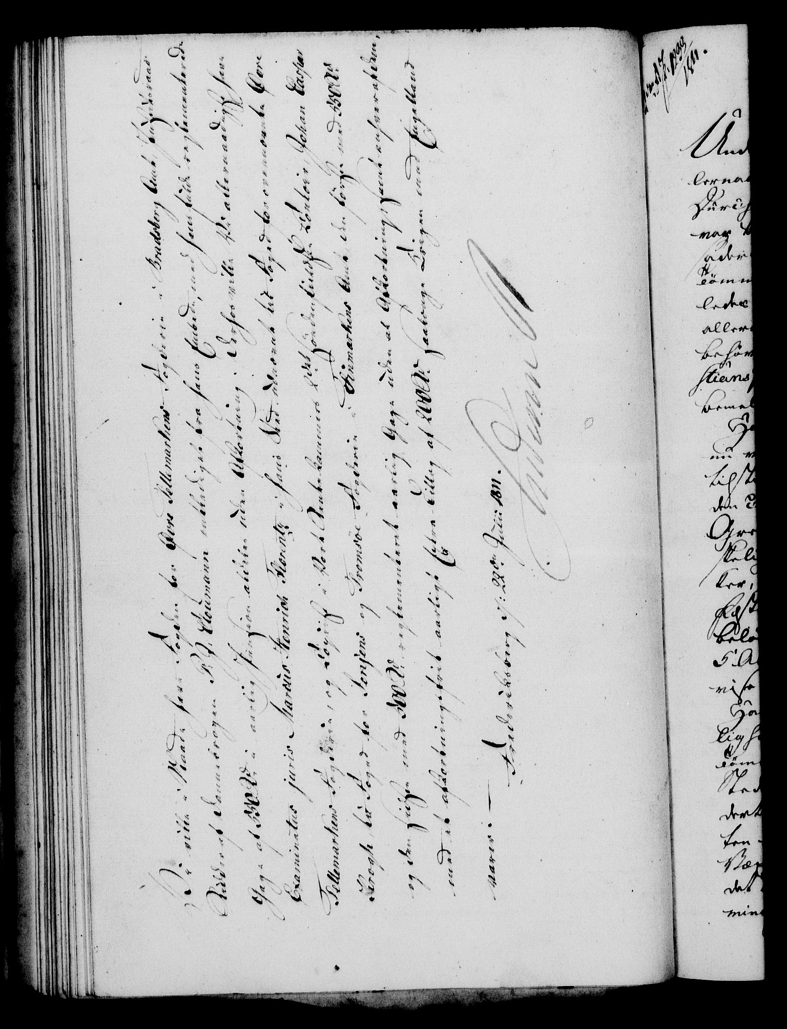 Rentekammeret, Kammerkanselliet, RA/EA-3111/G/Gf/Gfa/L0093: Norsk relasjons- og resolusjonsprotokoll (merket RK 52.93), 1811, p. 388