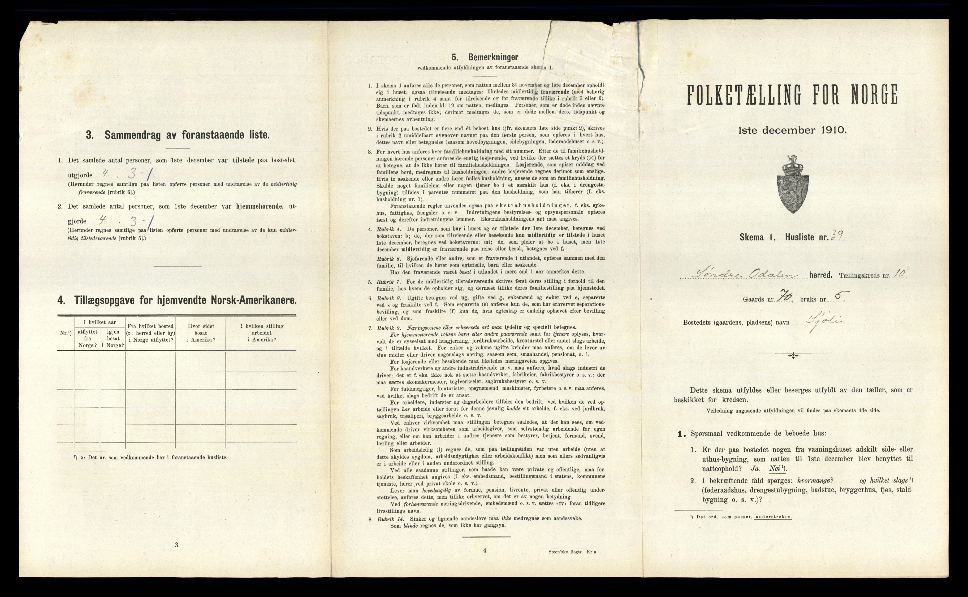 RA, 1910 census for Sør-Odal, 1910, p. 1718