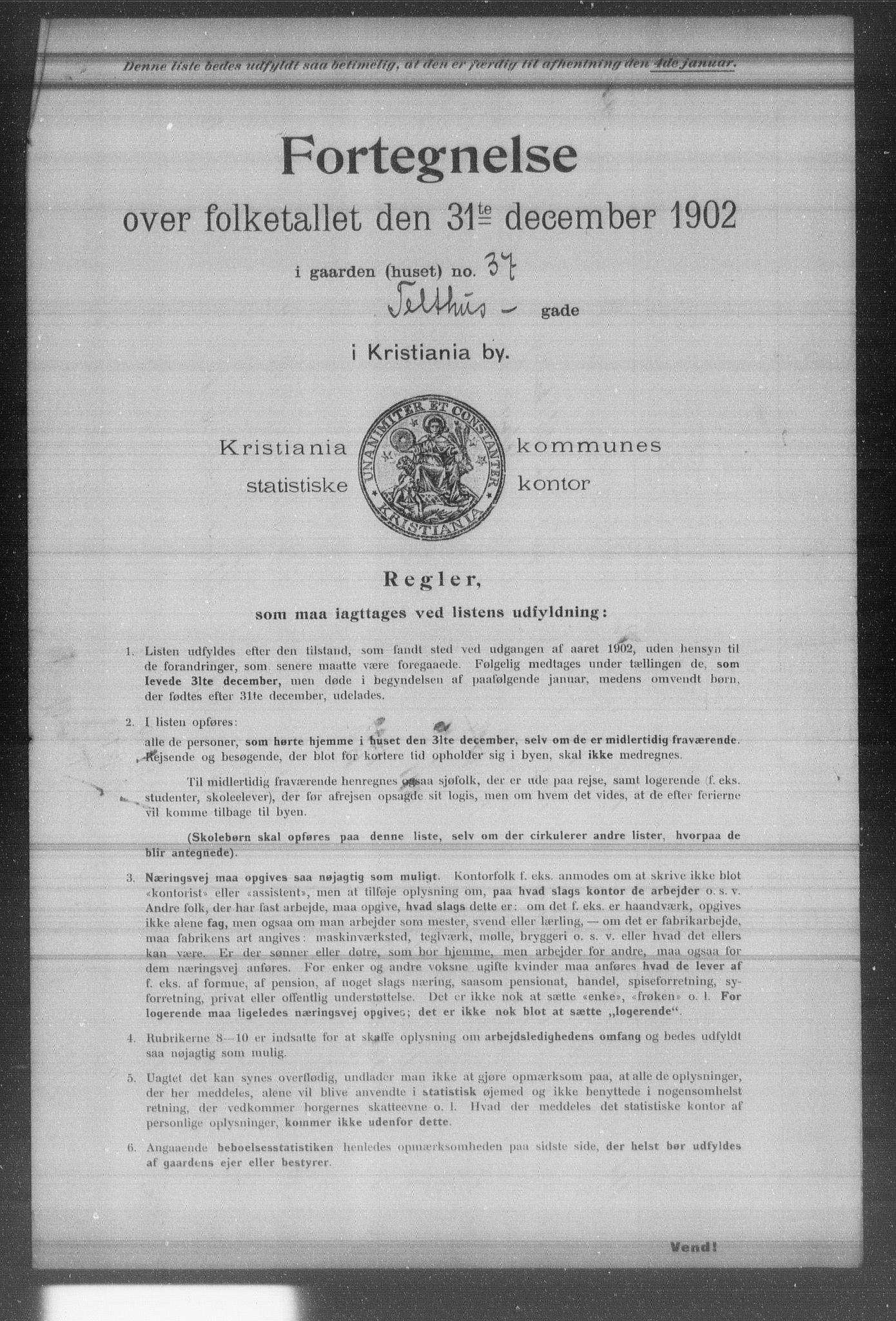 OBA, Municipal Census 1902 for Kristiania, 1902, p. 20145