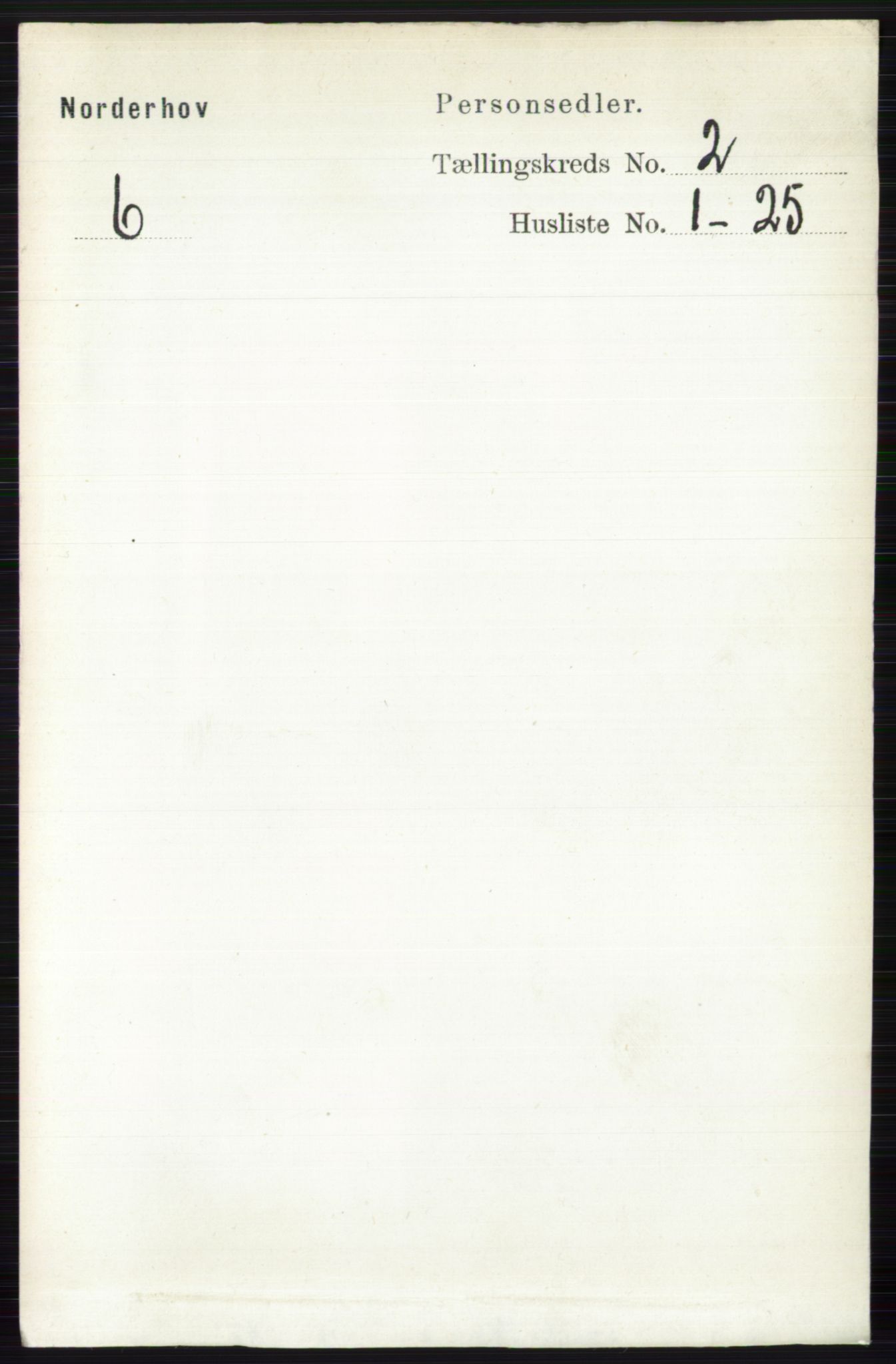 RA, 1891 census for 0613 Norderhov, 1891, p. 694