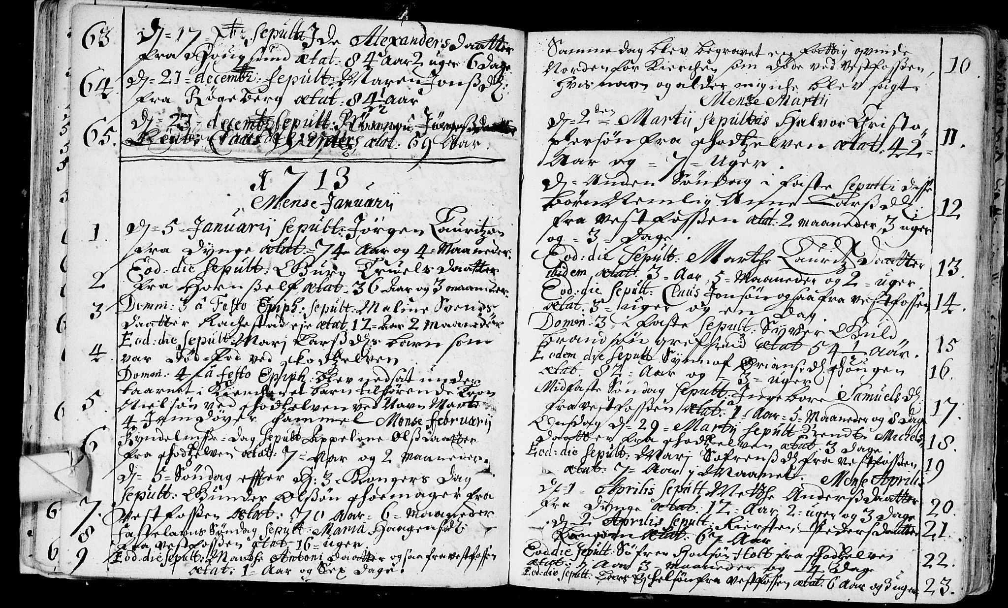 Eiker kirkebøker, SAKO/A-4/F/Fa/L0006: Parish register (official) no. I 6 /1, 1705-1733