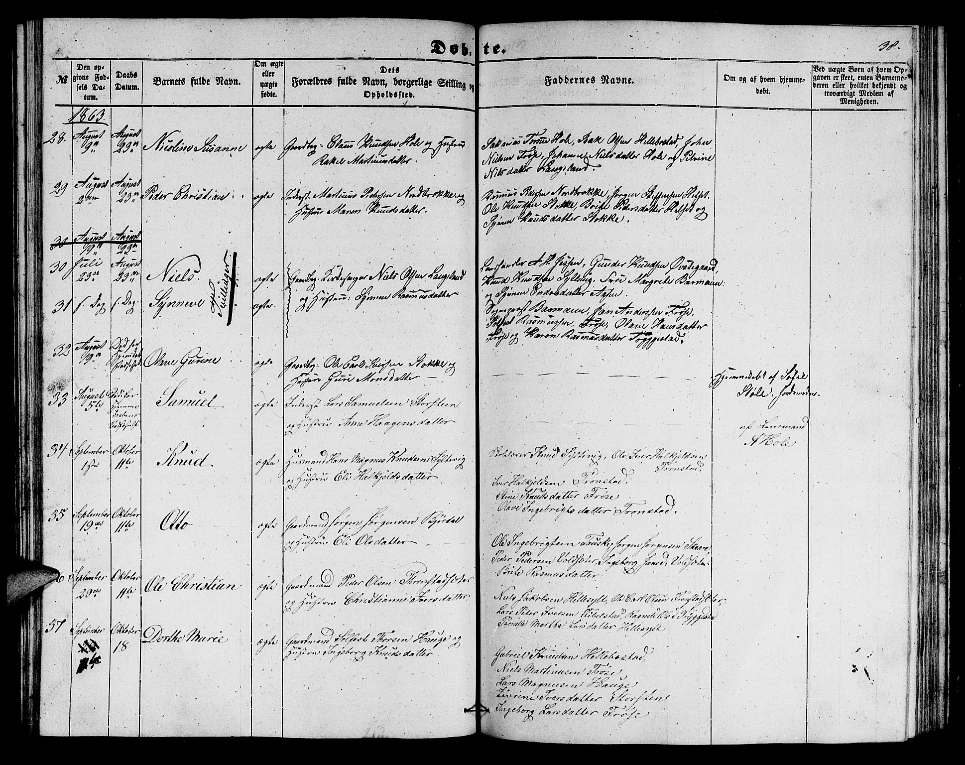 Ministerialprotokoller, klokkerbøker og fødselsregistre - Møre og Romsdal, AV/SAT-A-1454/517/L0228: Parish register (copy) no. 517C01, 1854-1865, p. 38