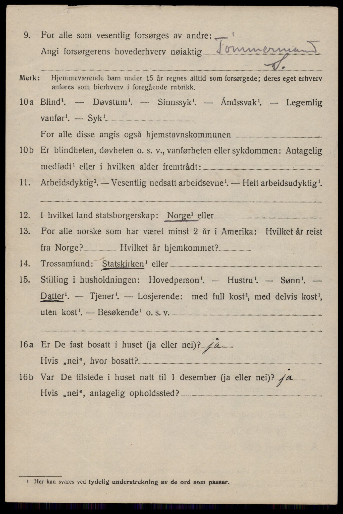 SAST, 1920 census for Haugesund, 1920, p. 14340