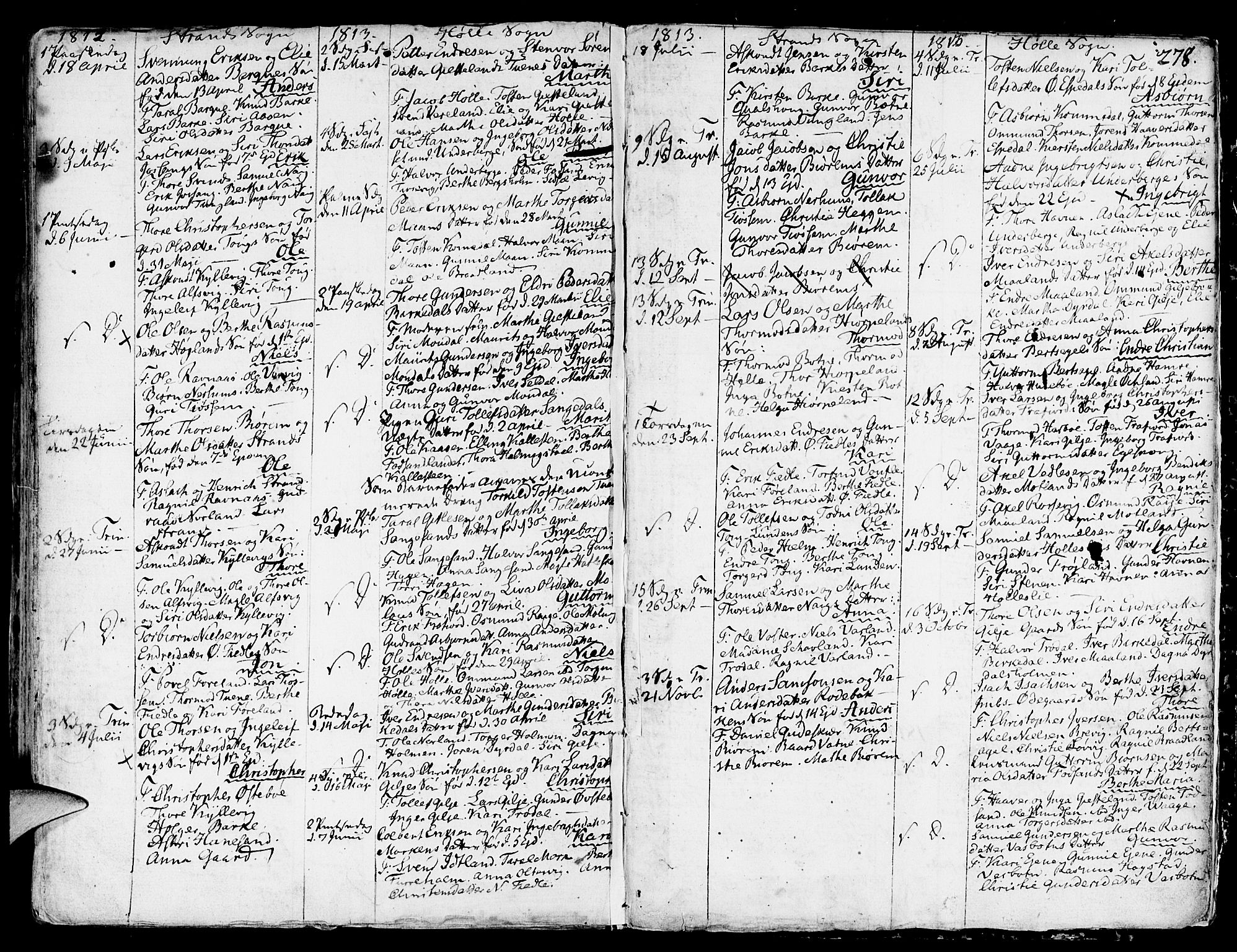 Strand sokneprestkontor, SAST/A-101828/H/Ha/Haa/L0003: Parish register (official) no. A 3, 1769-1816, p. 278