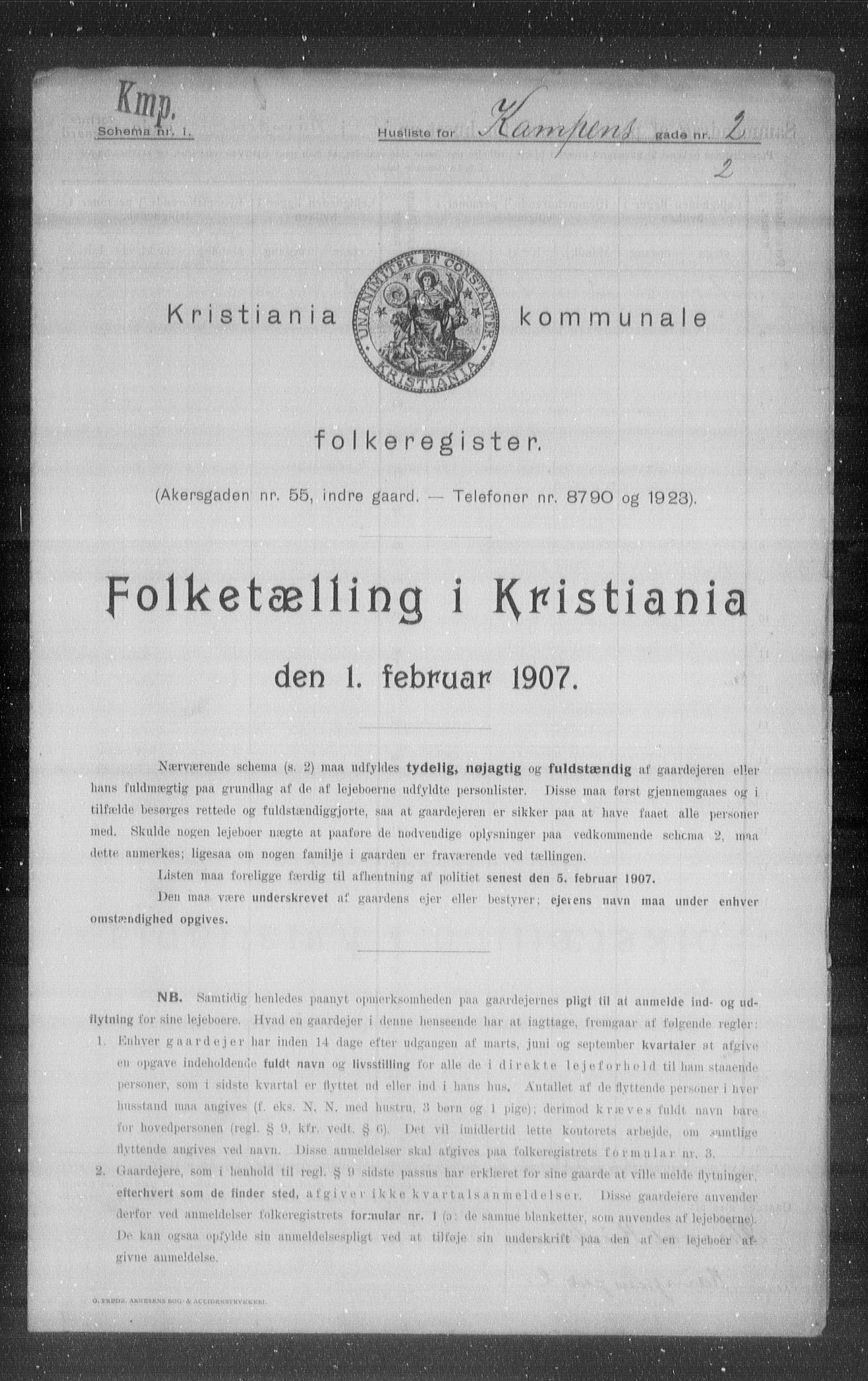 OBA, Municipal Census 1907 for Kristiania, 1907, p. 24339