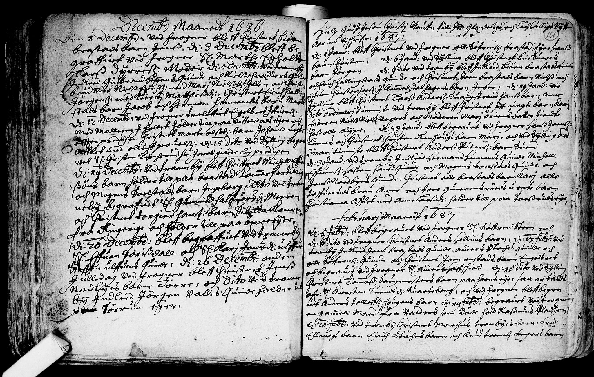 Lier kirkebøker, SAKO/A-230/F/Fa/L0001: Parish register (official) no. I 1, 1672-1701, p. 101