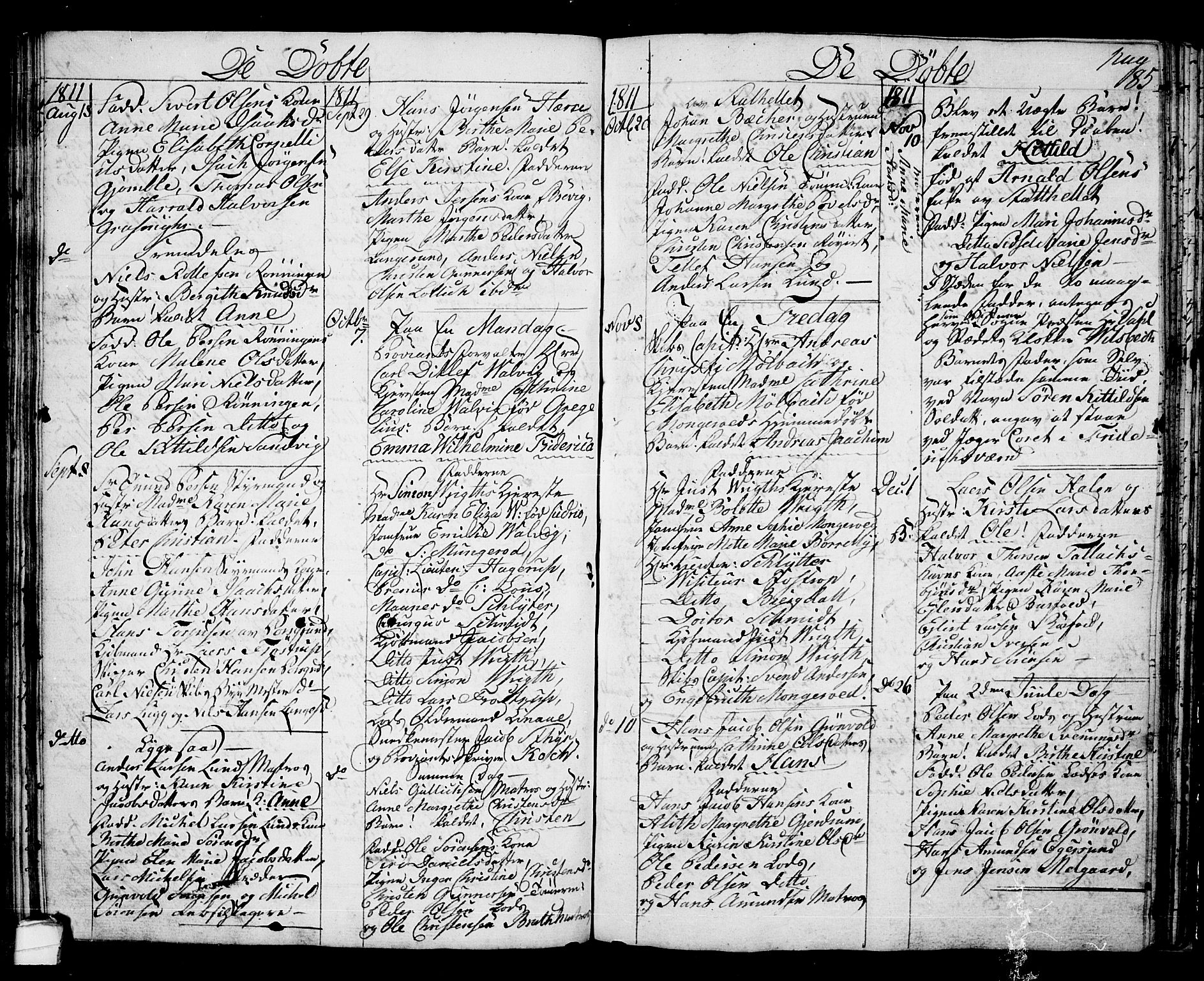 Langesund kirkebøker, SAKO/A-280/G/Ga/L0002: Parish register (copy) no. 2, 1801-1815, p. 85