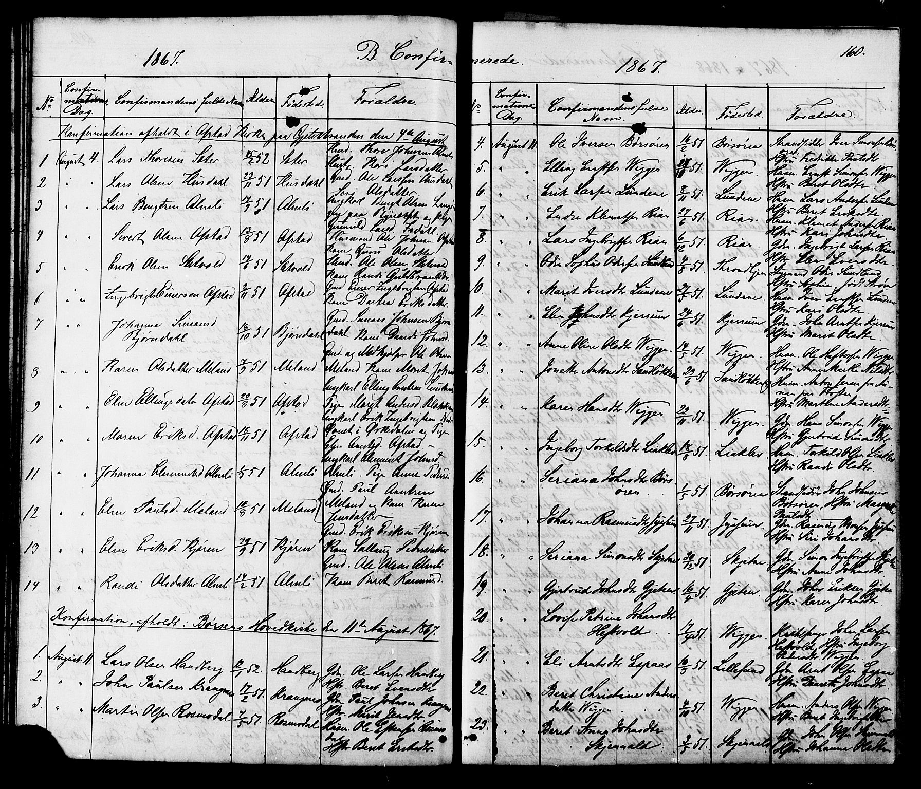 Ministerialprotokoller, klokkerbøker og fødselsregistre - Sør-Trøndelag, SAT/A-1456/665/L0777: Parish register (copy) no. 665C02, 1867-1915, p. 160