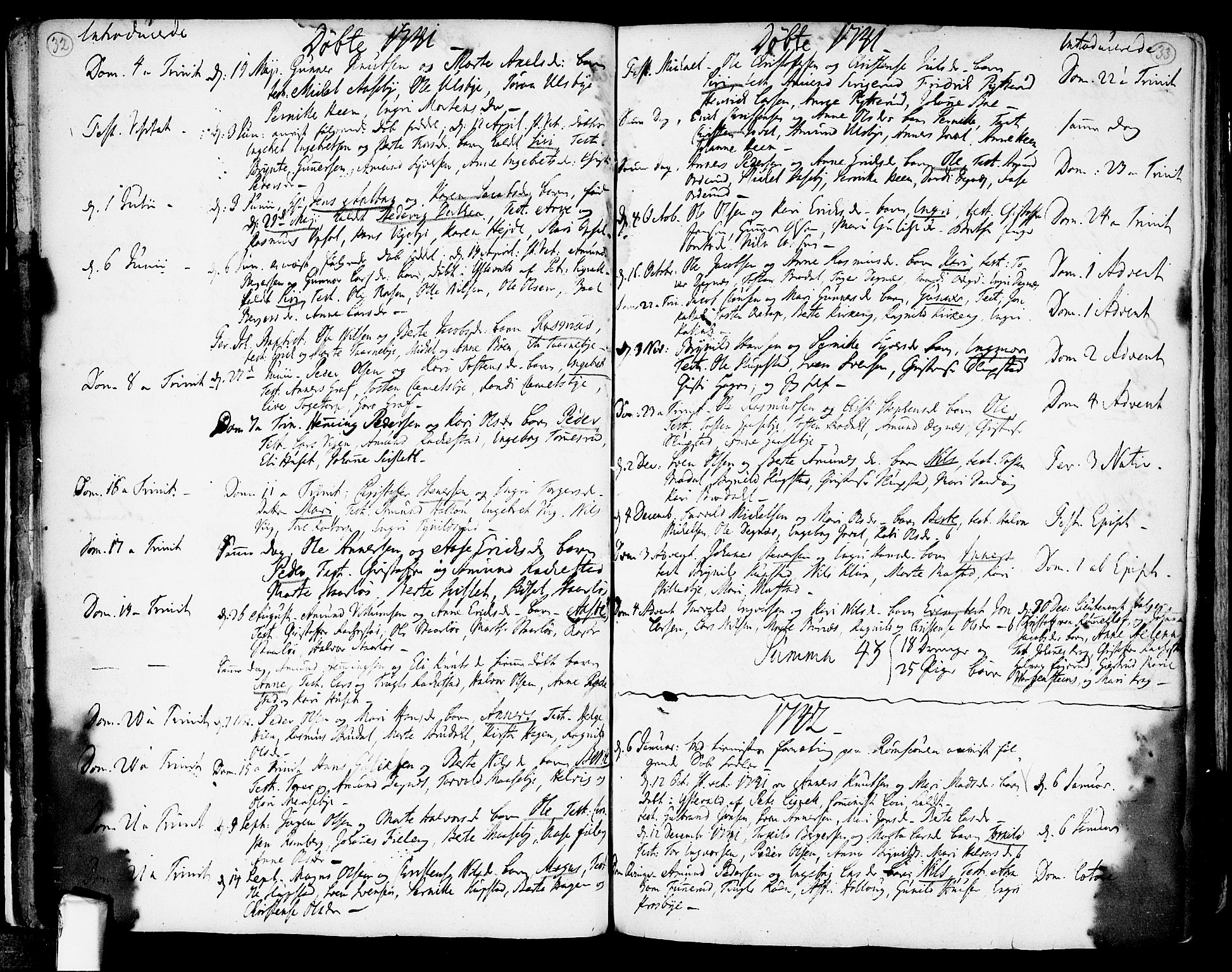 Rødenes prestekontor Kirkebøker, AV/SAO-A-2005/F/Fa/L0002: Parish register (official) no. I 2, 1733-1776, p. 32-33