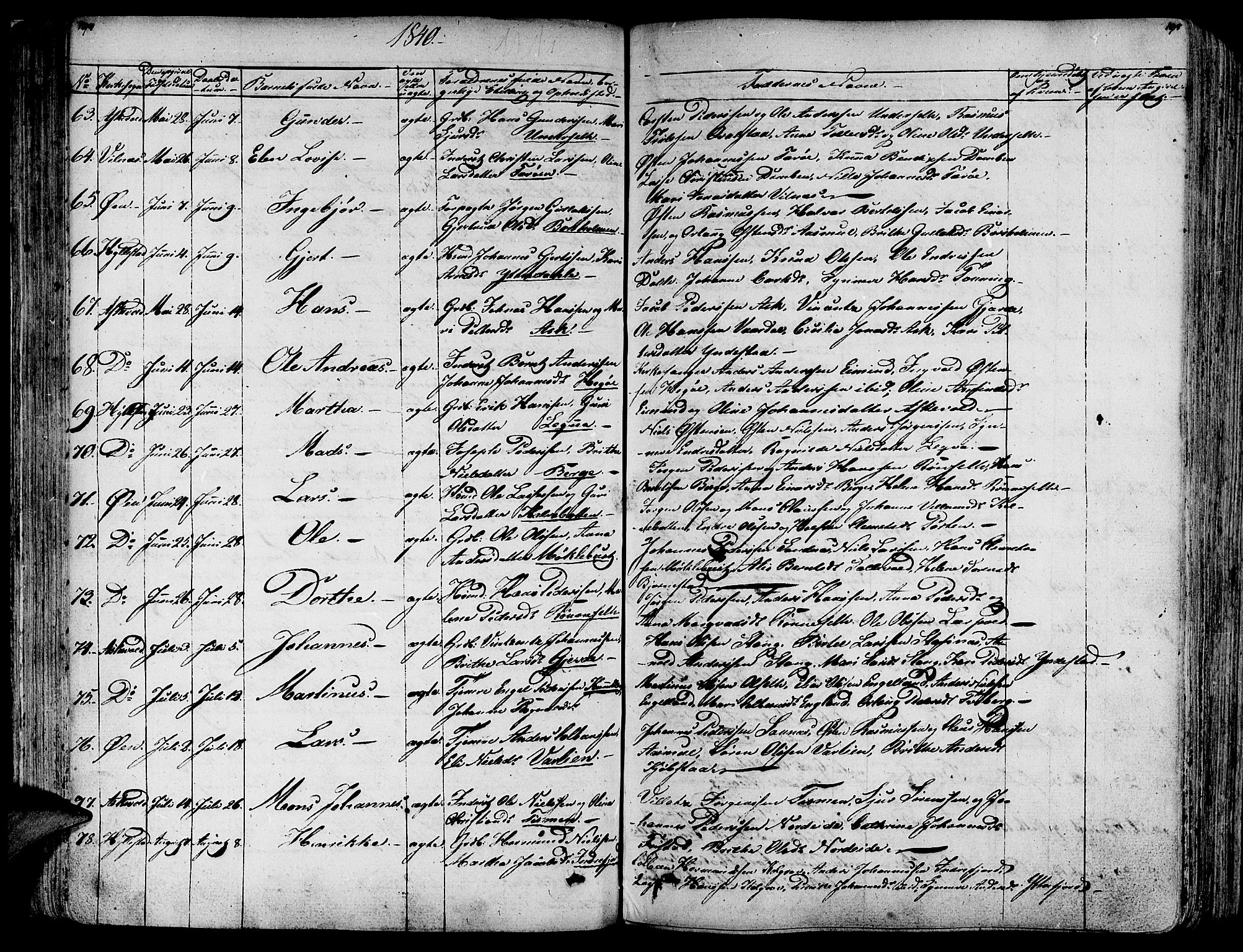 Askvoll sokneprestembete, SAB/A-79501/H/Haa/Haaa/L0010: Parish register (official) no. A 10, 1821-1844, p. 194-195