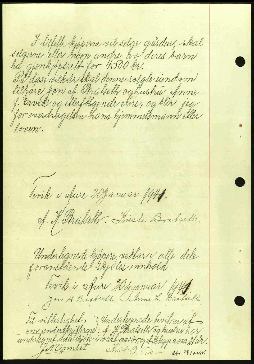 Nordmøre sorenskriveri, SAT/A-4132/1/2/2Ca: Mortgage book no. A89, 1940-1941, Diary no: : 186/1941