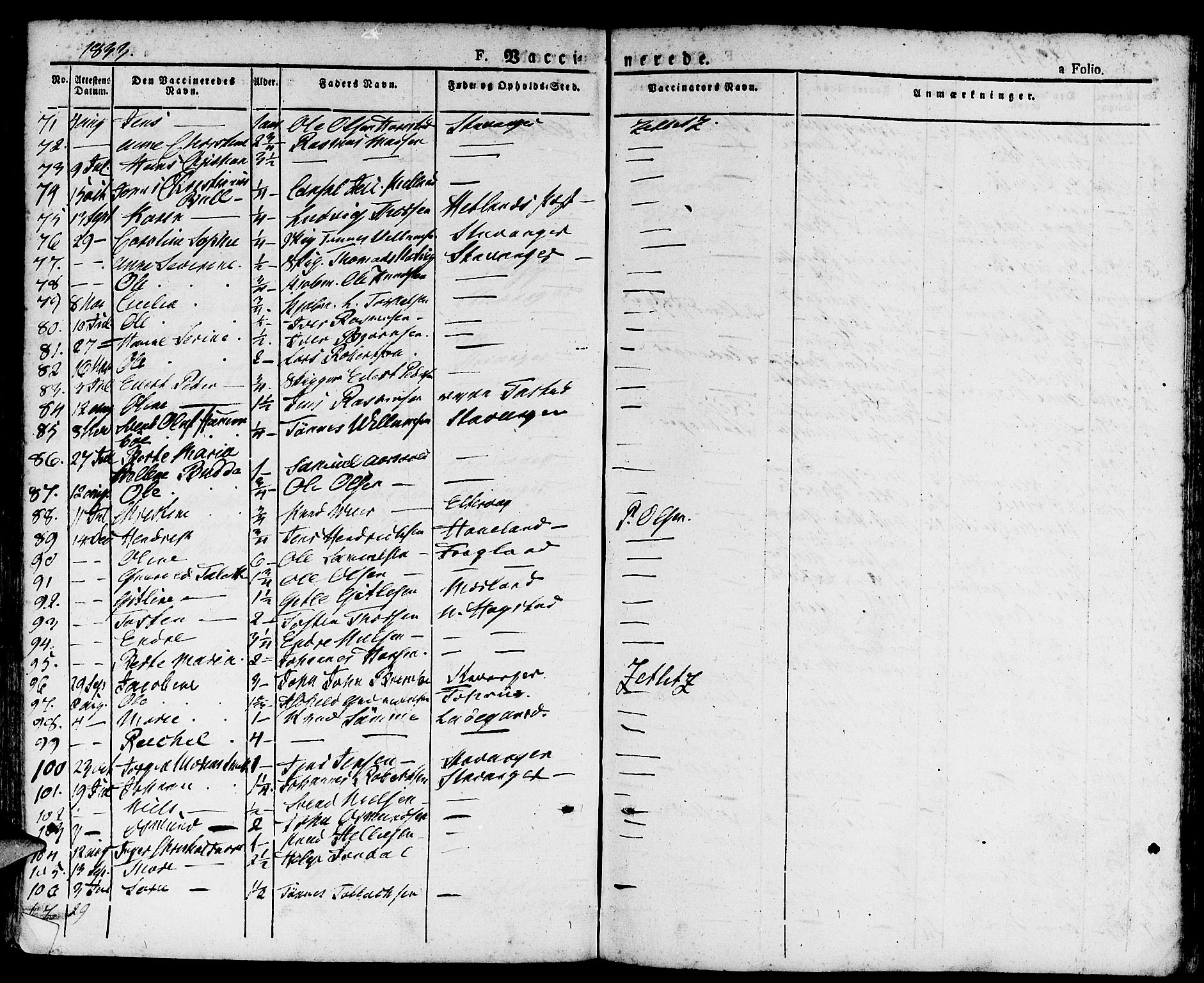 Domkirken sokneprestkontor, AV/SAST-A-101812/001/30/30BA/L0011: Parish register (official) no. A 11, 1832-1856