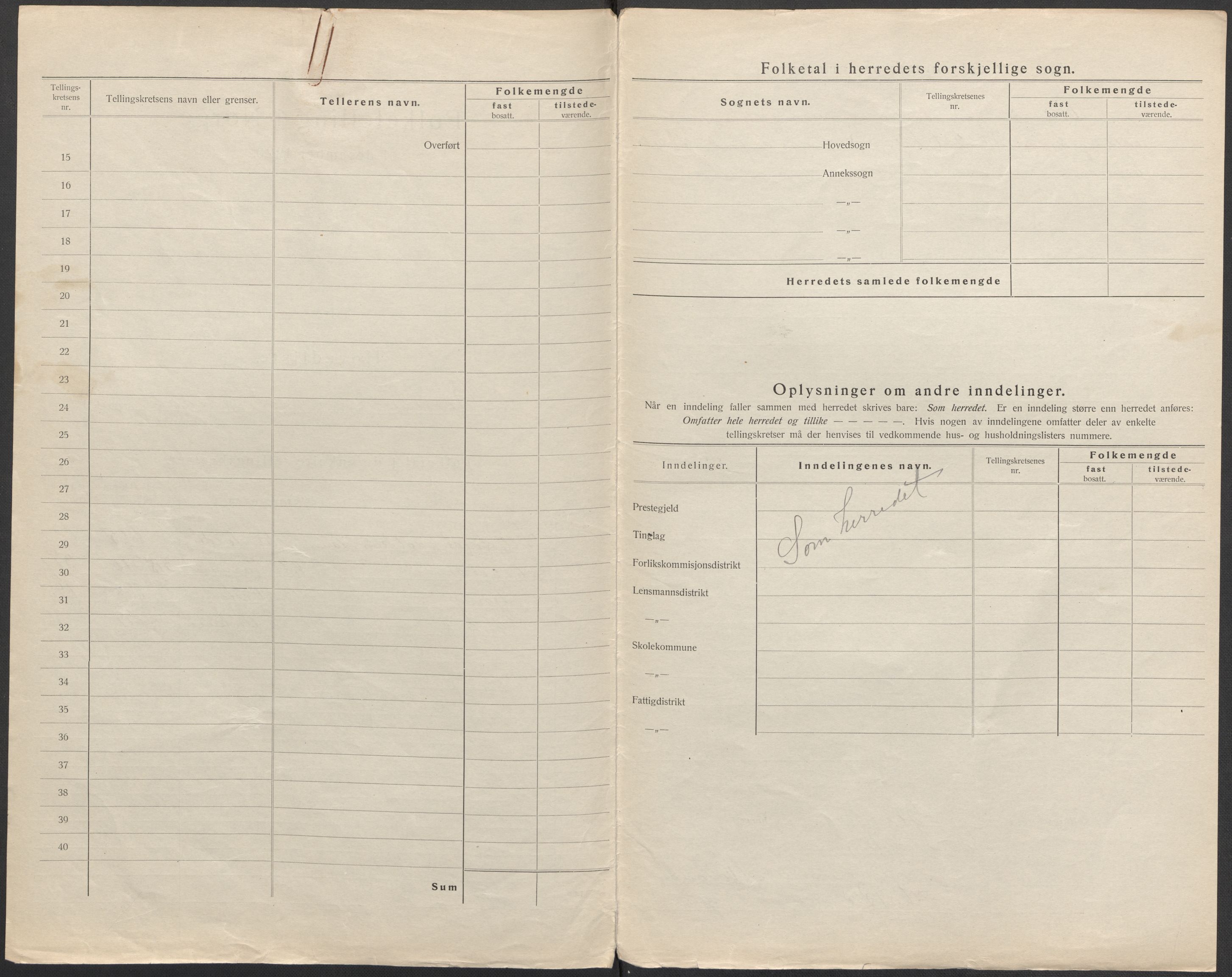 SAB, 1920 census for Bømlo, 1920, p. 3