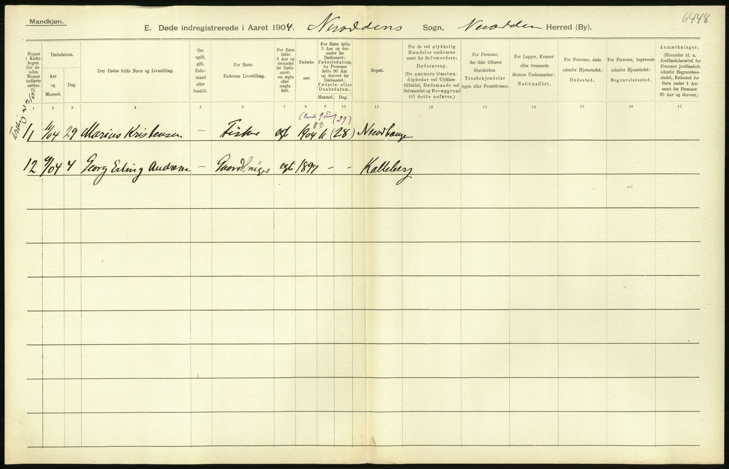 Statistisk sentralbyrå, Sosiodemografiske emner, Befolkning, AV/RA-S-2228/D/Df/Dfa/Dfab/L0002: Akershus amt: Fødte, gifte, døde, 1904, p. 566