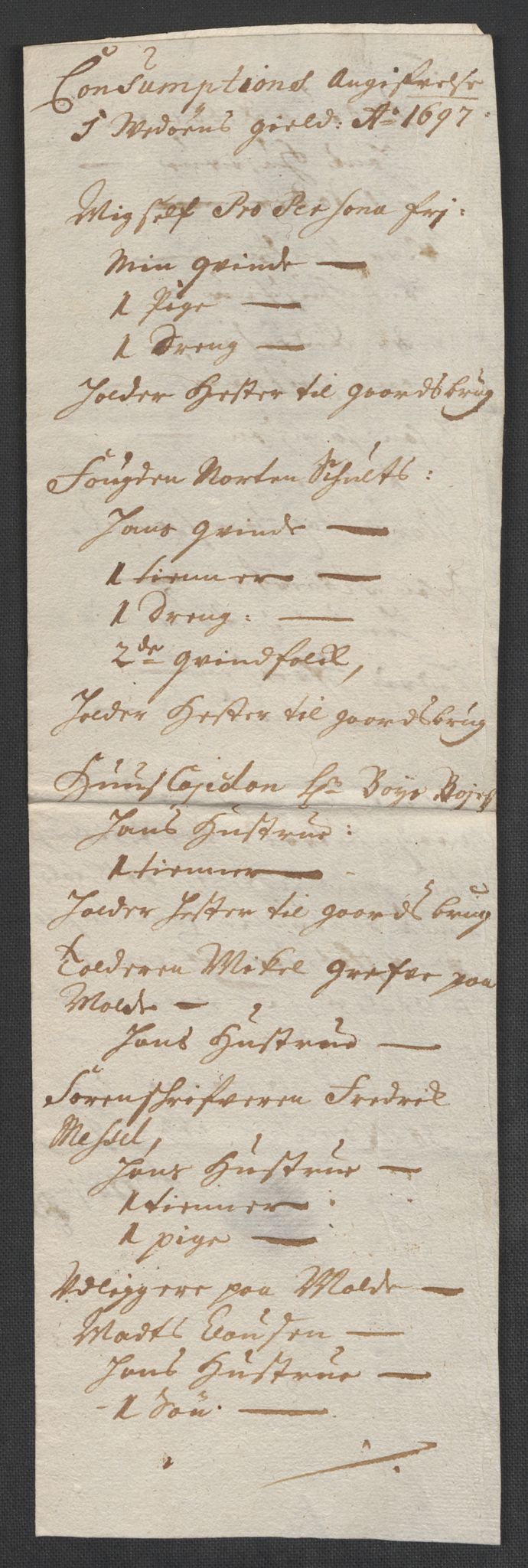 Rentekammeret inntil 1814, Reviderte regnskaper, Fogderegnskap, AV/RA-EA-4092/R55/L3653: Fogderegnskap Romsdal, 1697-1698, p. 136