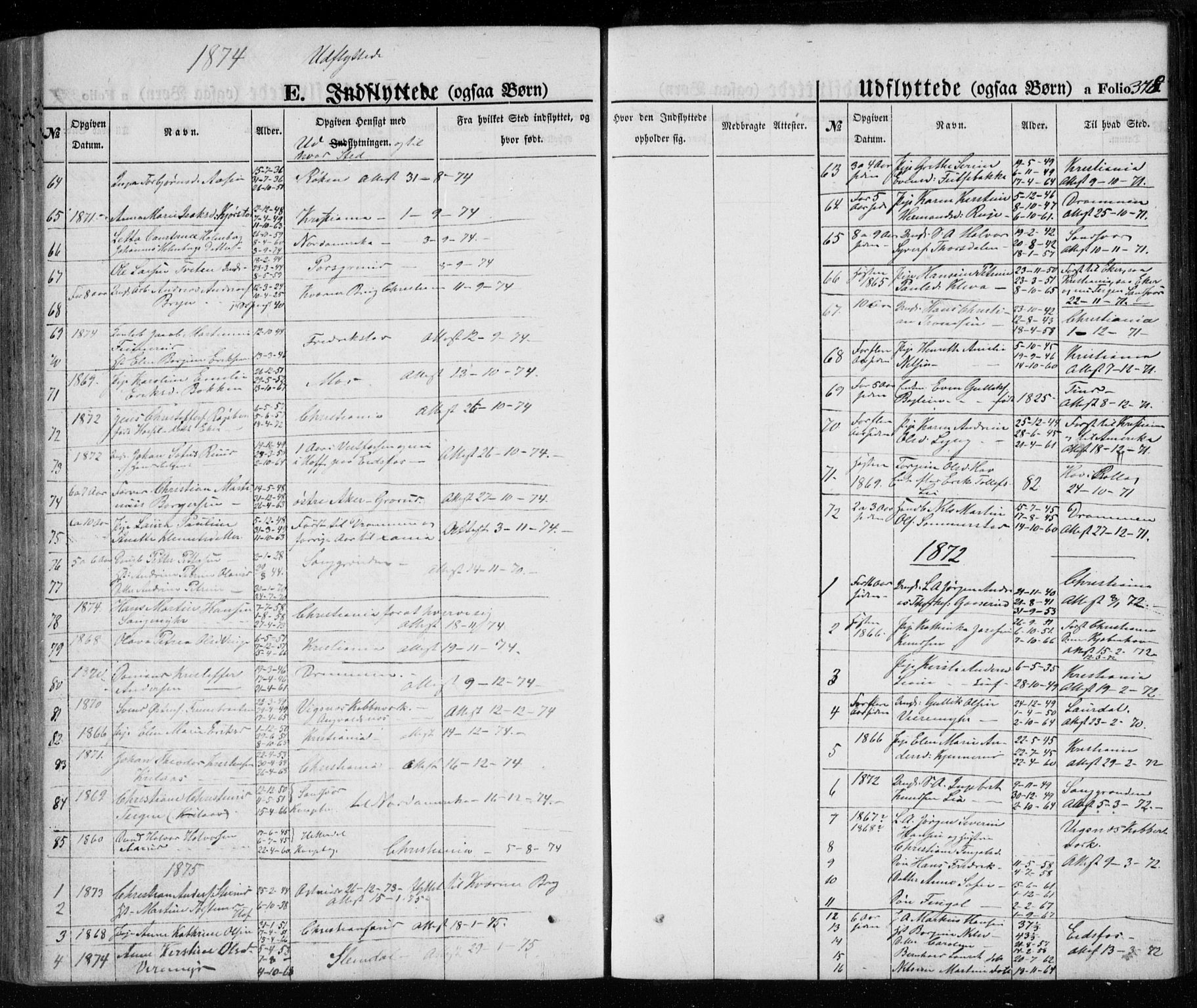 Kongsberg kirkebøker, AV/SAKO-A-22/G/Ga/L0003: Parish register (copy) no. 3, 1859-1875, p. 378