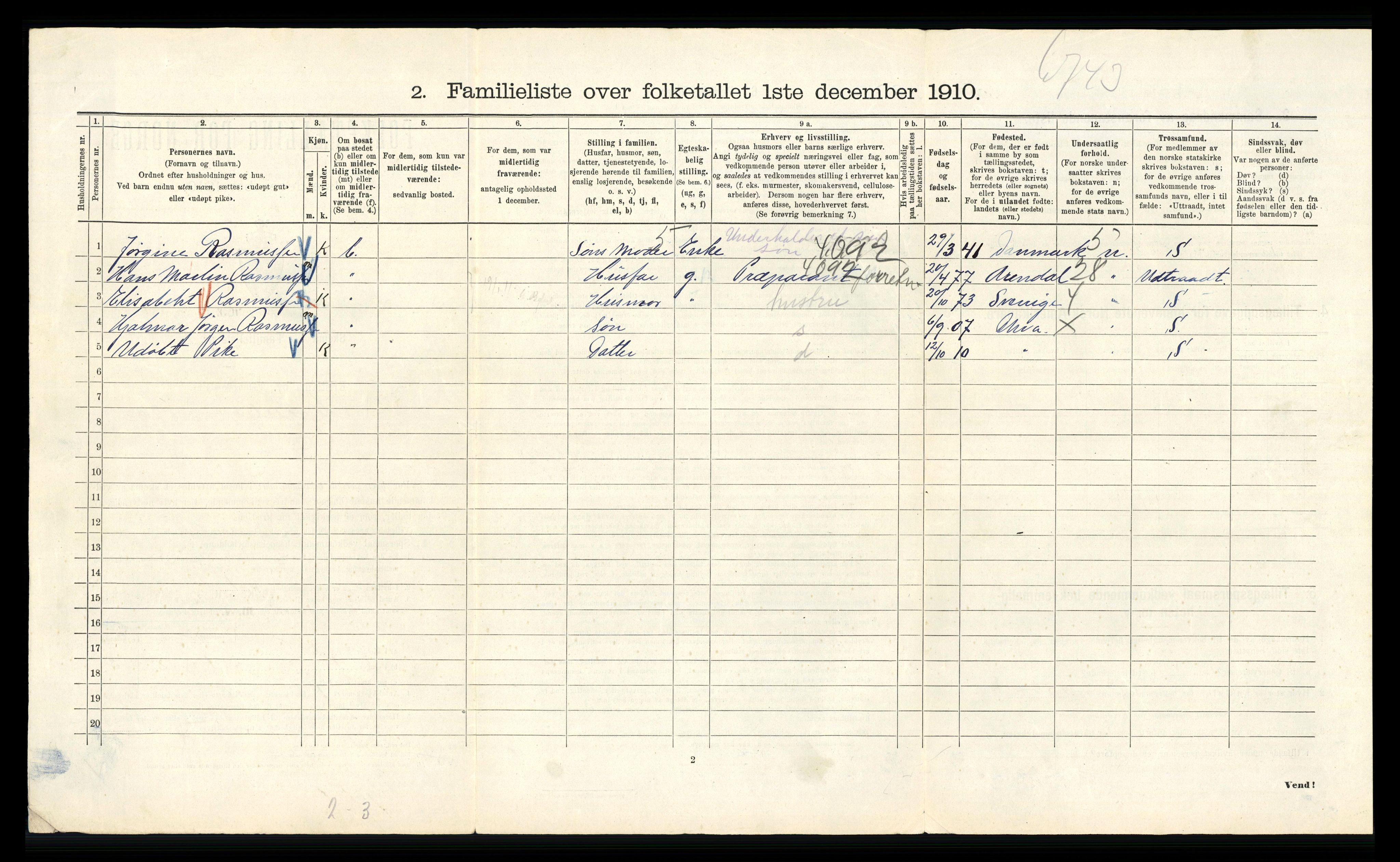 RA, 1910 census for Kristiania, 1910, p. 63176