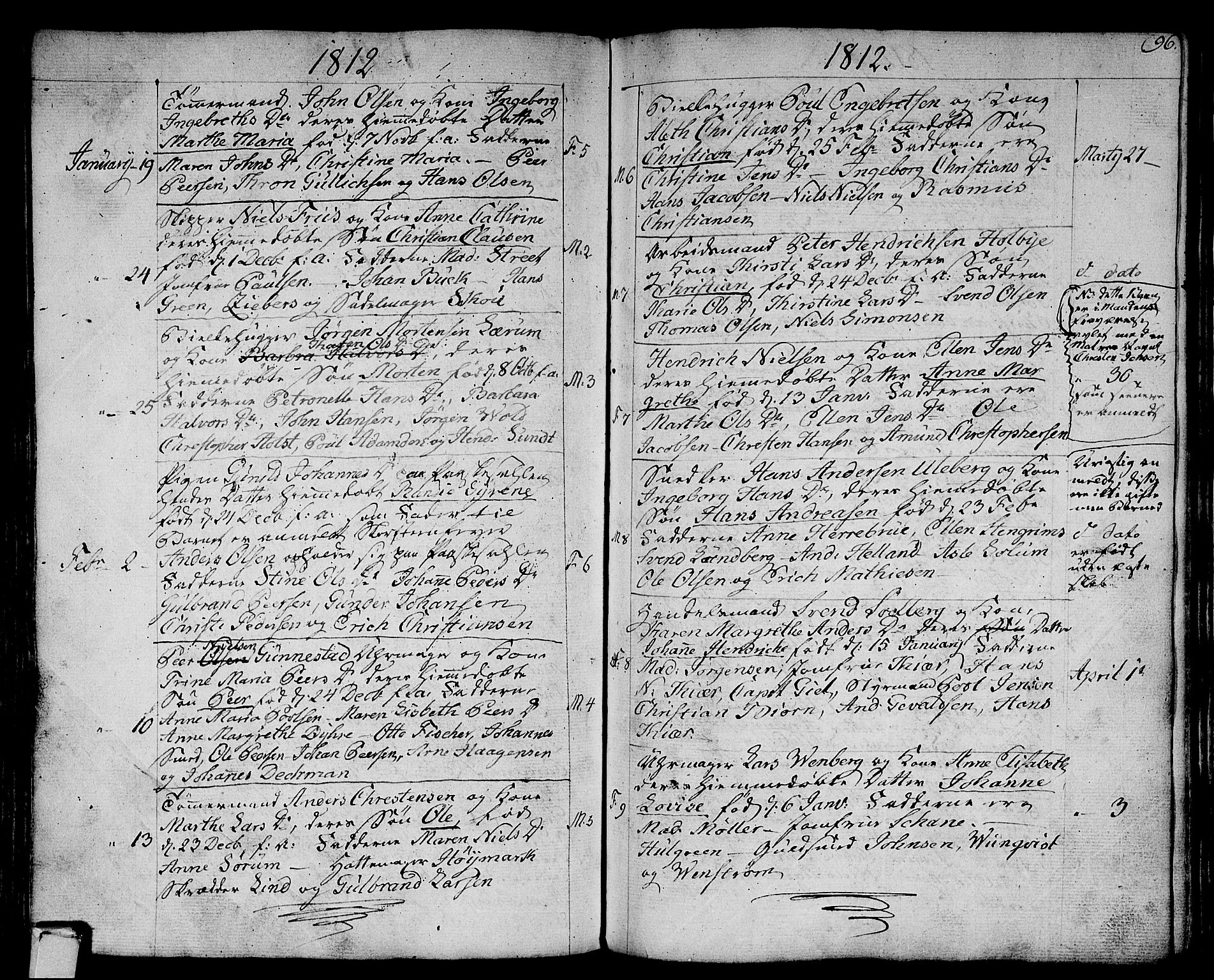 Strømsø kirkebøker, SAKO/A-246/F/Fa/L0010: Parish register (official) no. I 10, 1792-1822, p. 96