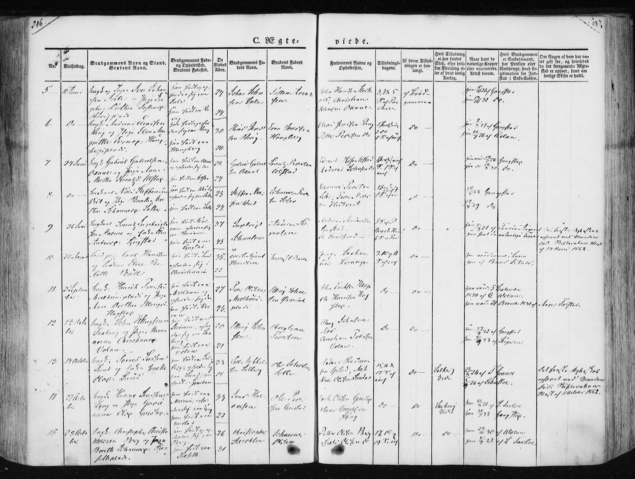 Ministerialprotokoller, klokkerbøker og fødselsregistre - Nord-Trøndelag, SAT/A-1458/730/L0280: Parish register (official) no. 730A07 /1, 1840-1854, p. 246