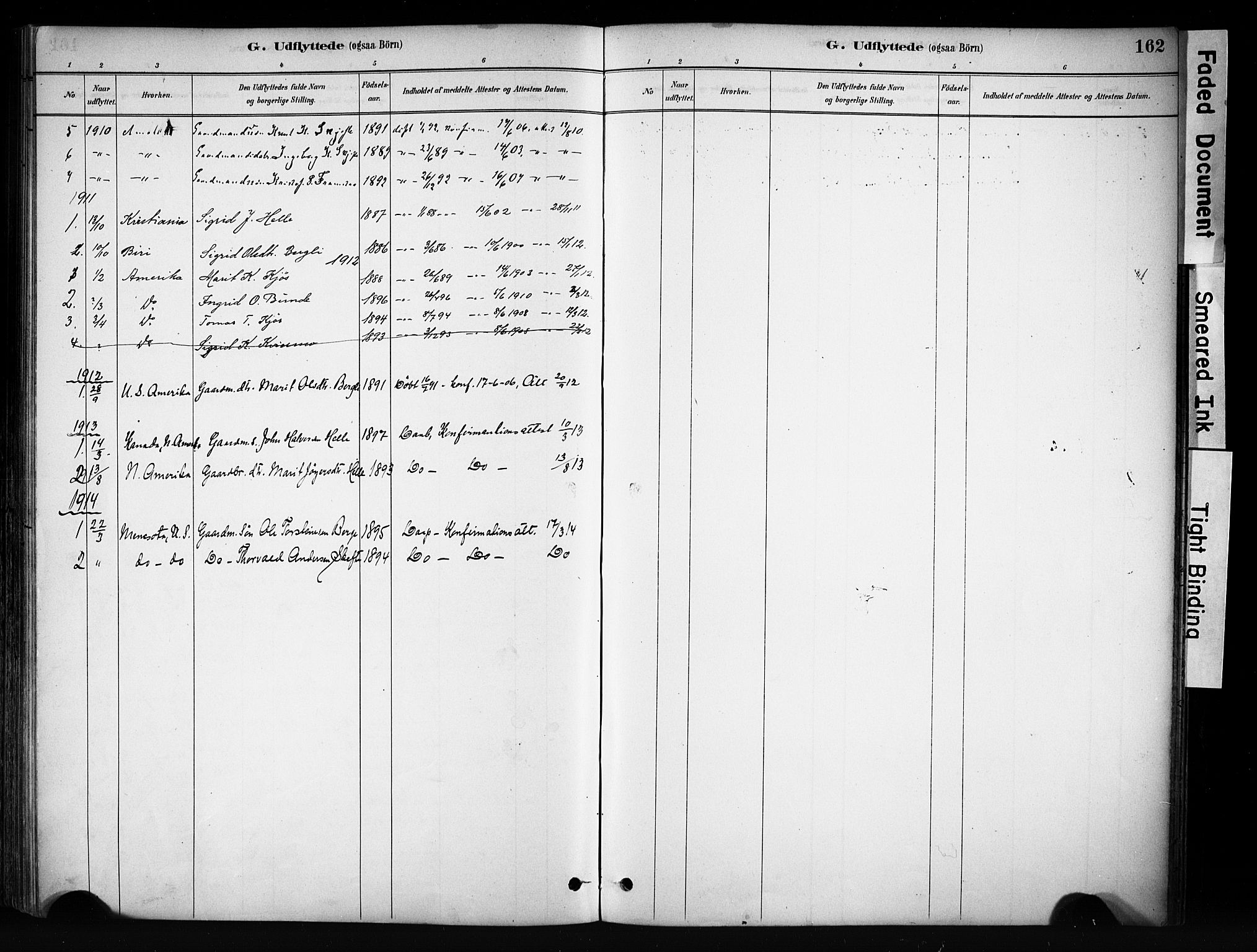 Vang prestekontor, Valdres, SAH/PREST-140/H/Ha/L0009: Parish register (official) no. 9, 1882-1914, p. 162