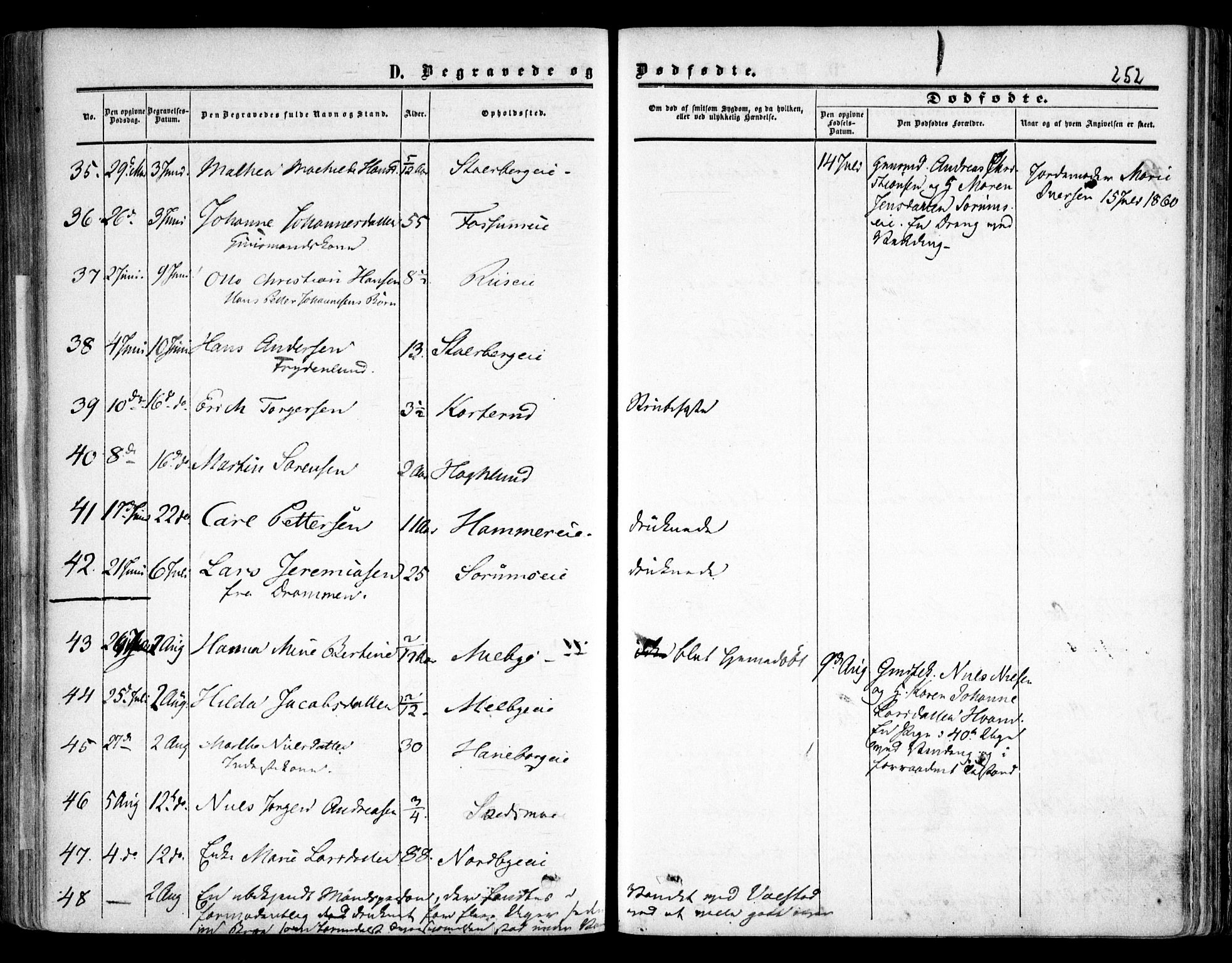 Skedsmo prestekontor Kirkebøker, AV/SAO-A-10033a/F/Fa/L0010: Parish register (official) no. I 10, 1854-1865, p. 252