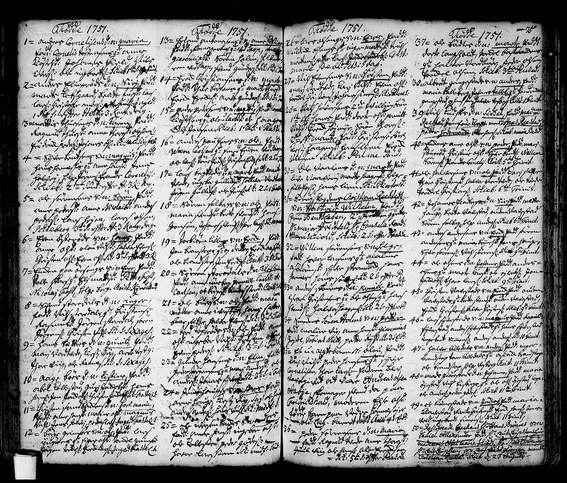 Skjeberg prestekontor Kirkebøker, AV/SAO-A-10923/F/Fa/L0002: Parish register (official) no. I 2, 1726-1791, p. 75