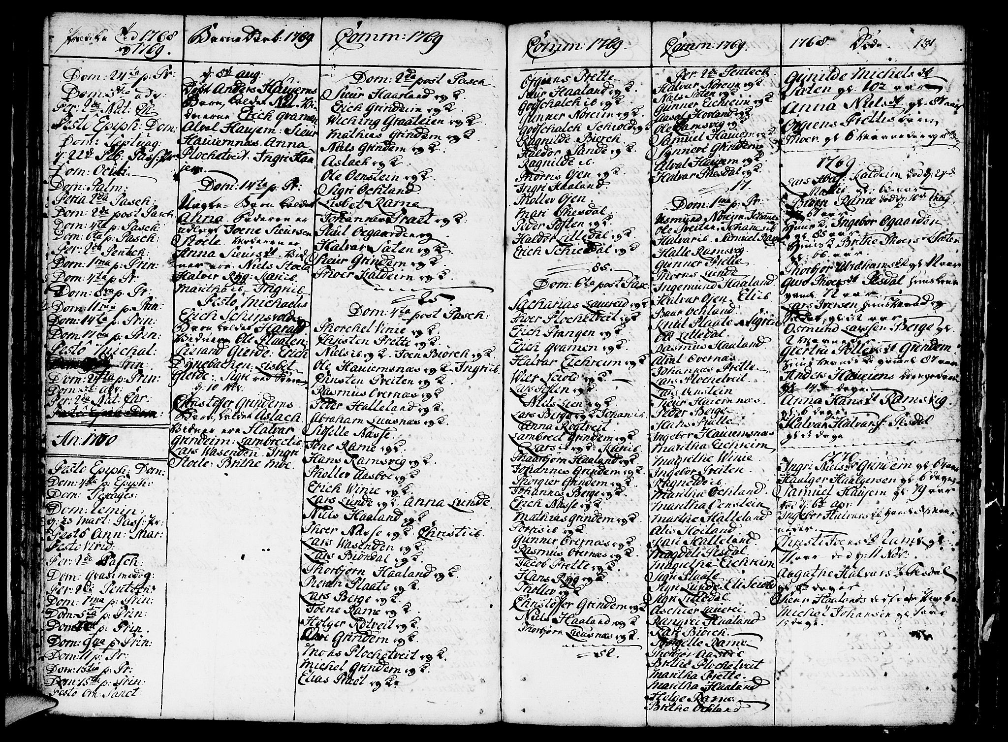 Etne sokneprestembete, AV/SAB-A-75001/H/Haa: Parish register (official) no. A 3 /2, 1755-1782, p. 131