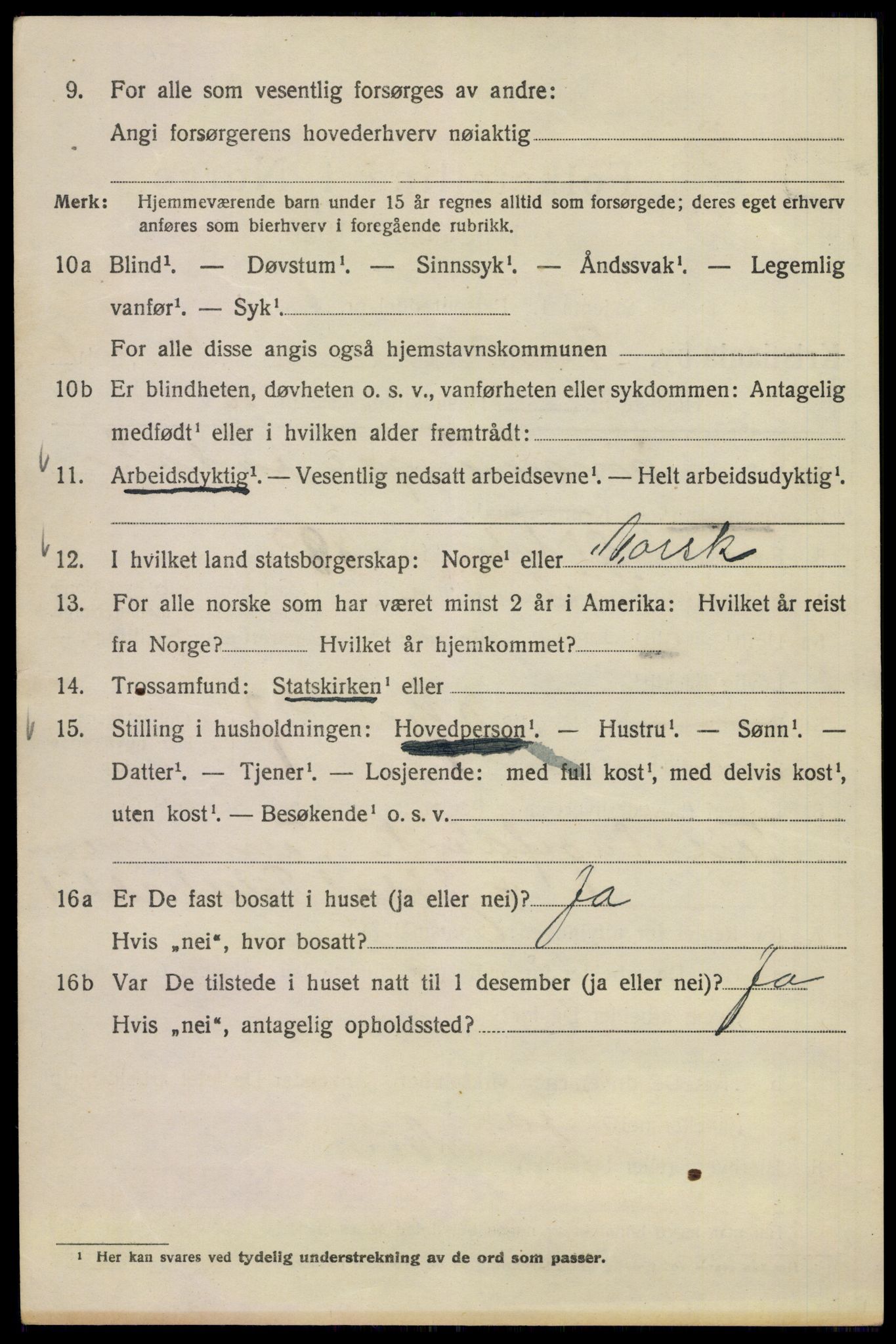 SAO, 1920 census for Kristiania, 1920, p. 574182