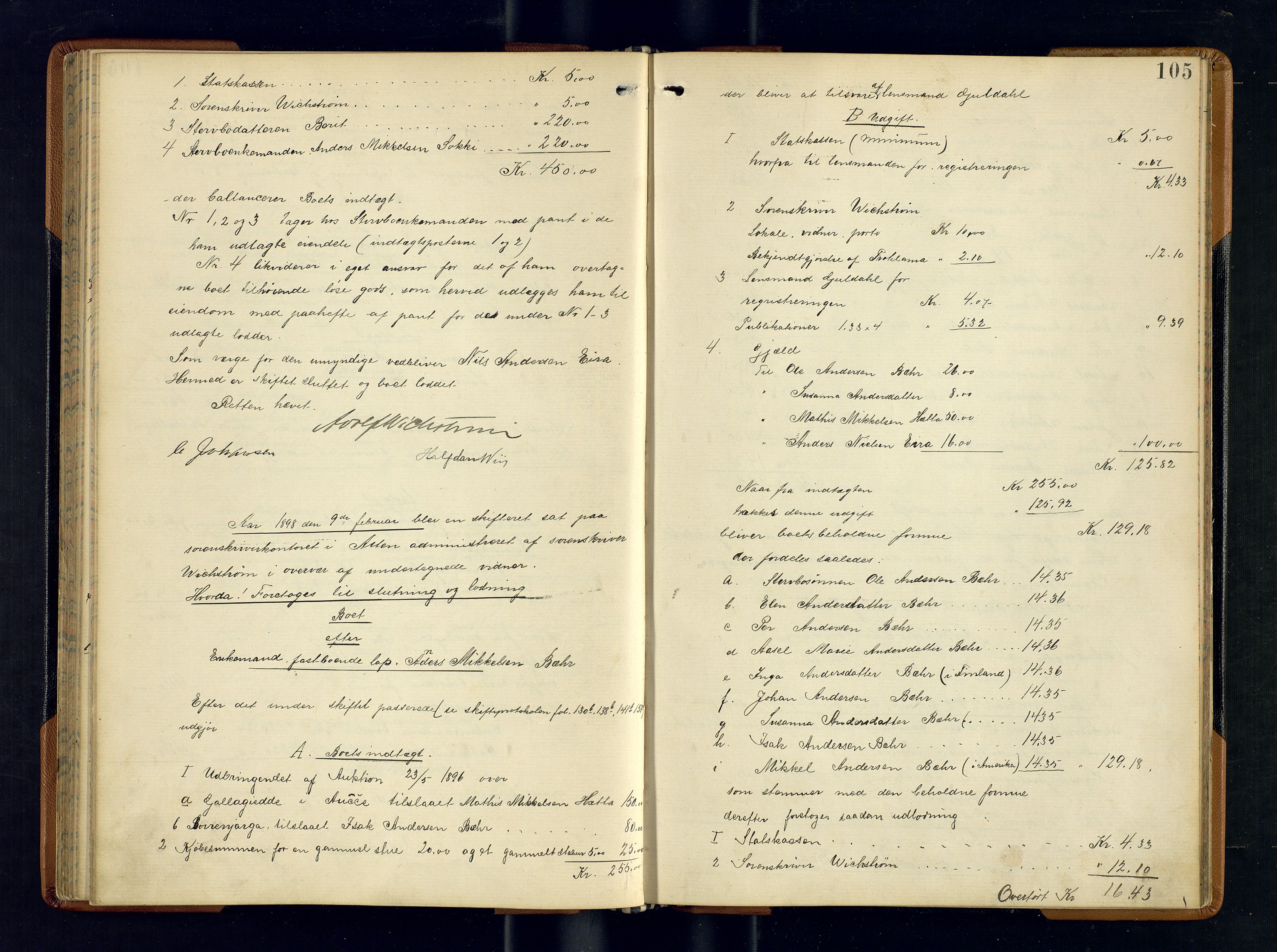 Alta fogderi/sorenskriveri, AV/SATØ-SATØ-5/1/L/Lb/L0477: Skifteutlodningsprotokoll, 1891-1903, p. 104b-105a
