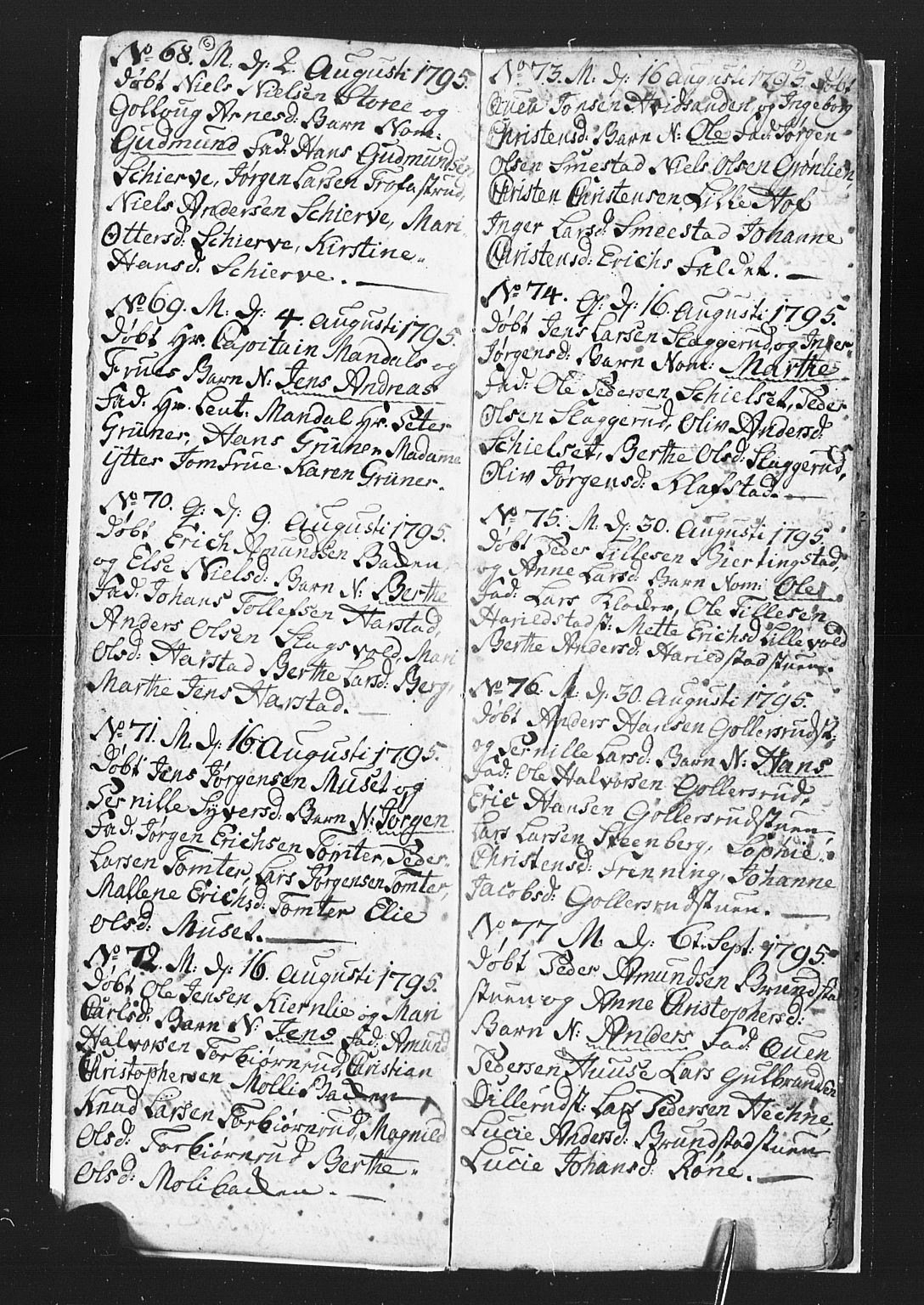 Romedal prestekontor, AV/SAH-PREST-004/L/L0002: Parish register (copy) no. 2, 1795-1800, p. 6-7