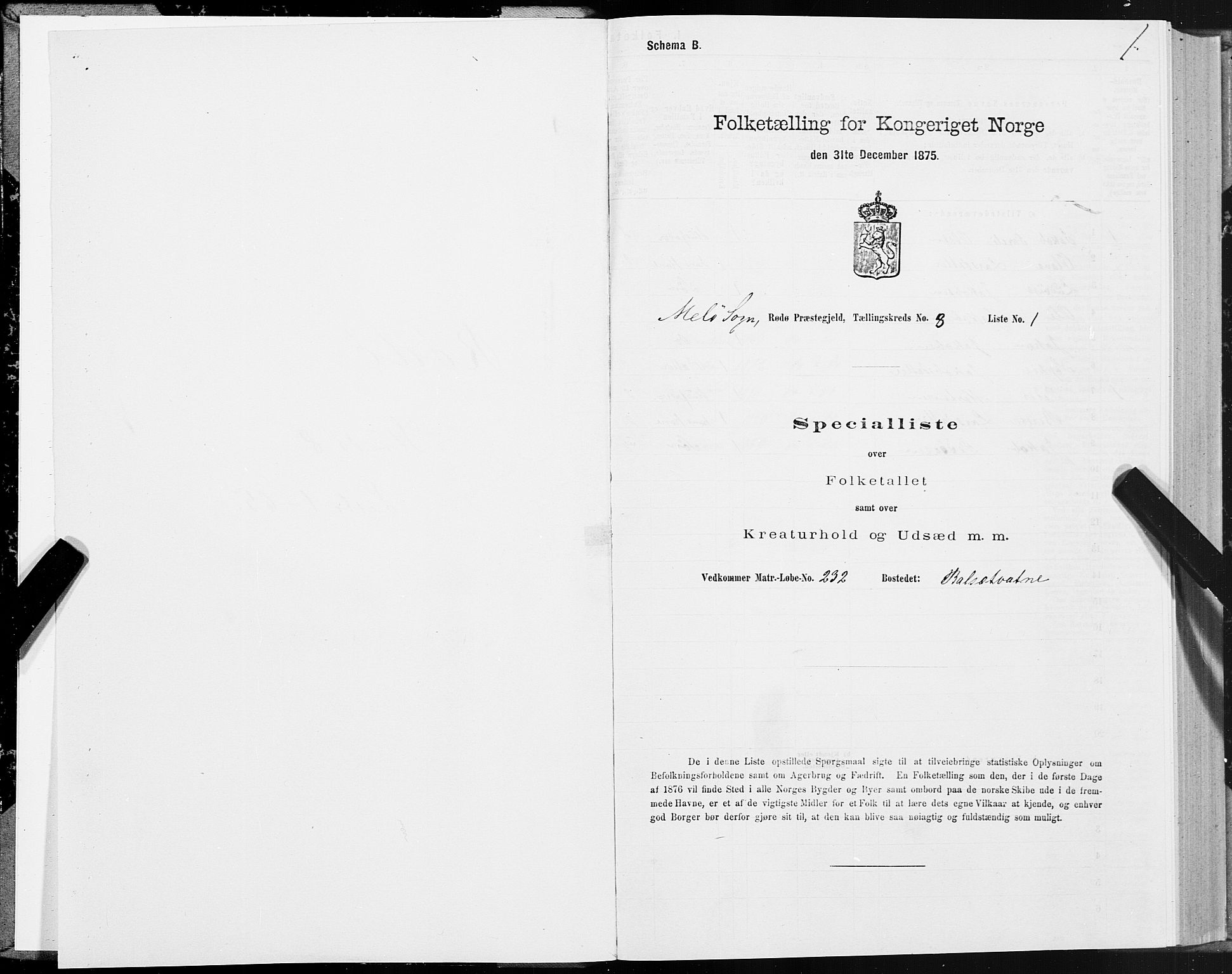 SAT, 1875 census for 1836P Rødøy, 1875, p. 4001