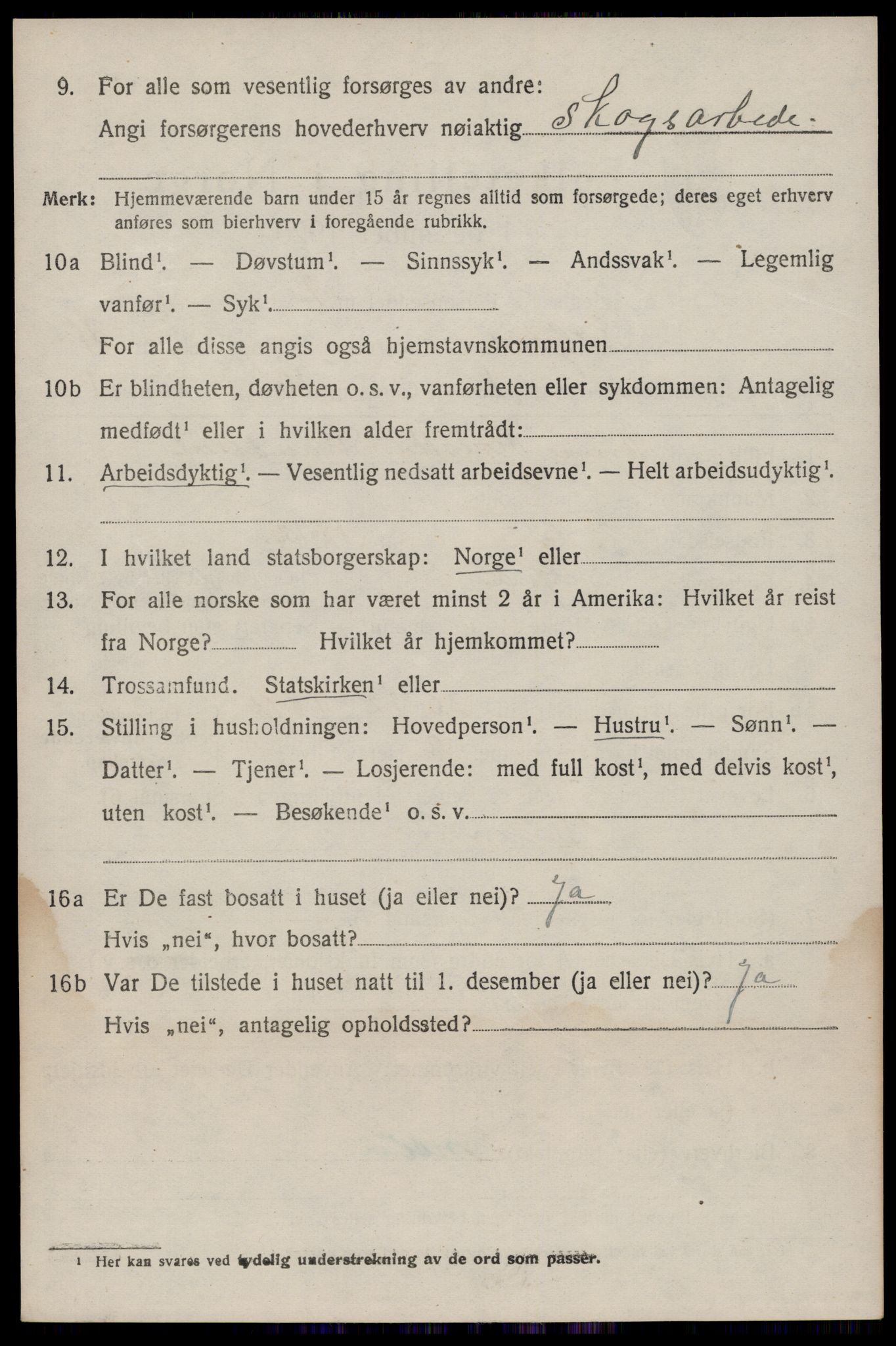SAKO, 1920 census for Seljord, 1920, p. 2093