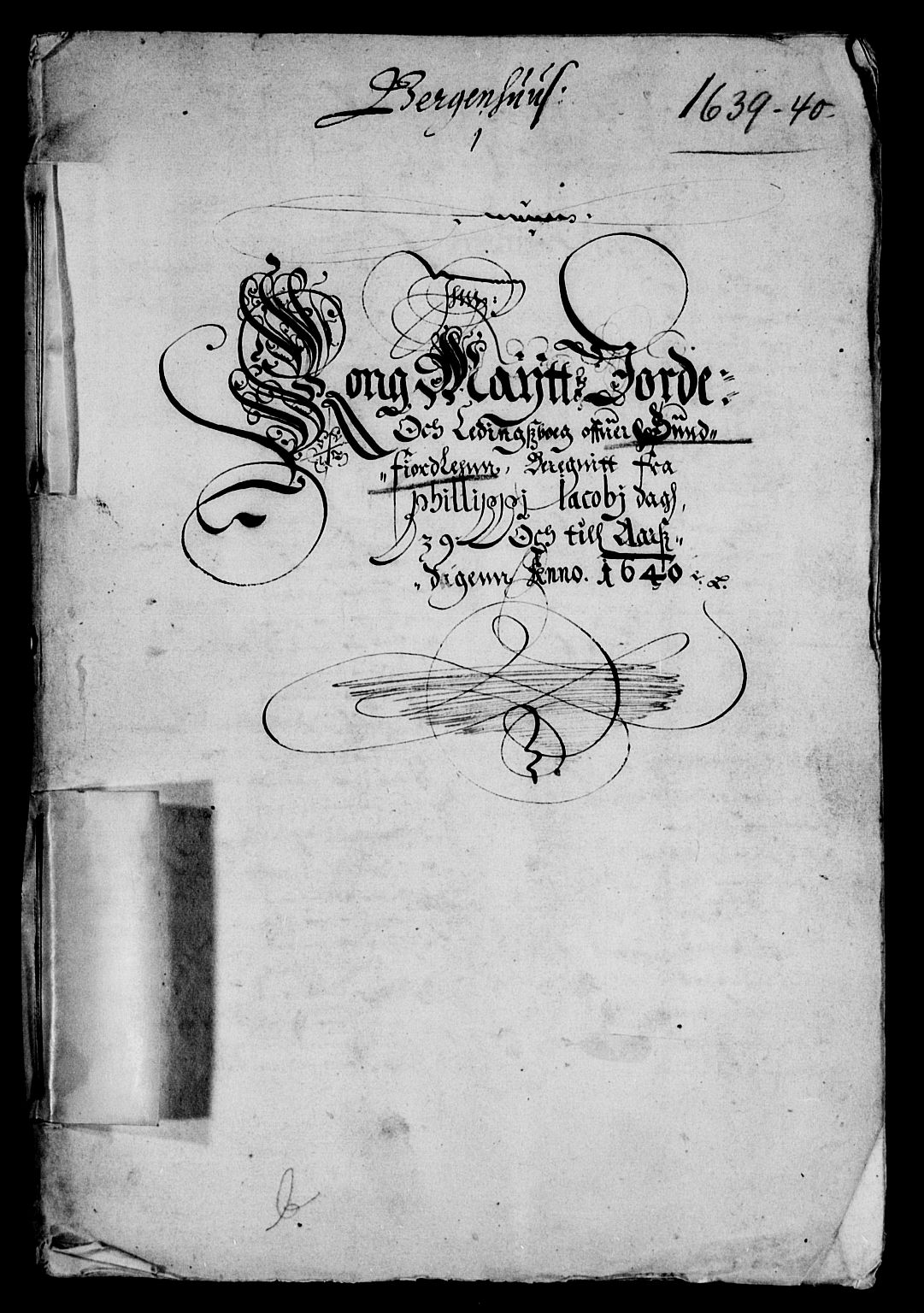 Rentekammeret inntil 1814, Reviderte regnskaper, Lensregnskaper, AV/RA-EA-5023/R/Rb/Rbt/L0085: Bergenhus len, 1639-1640
