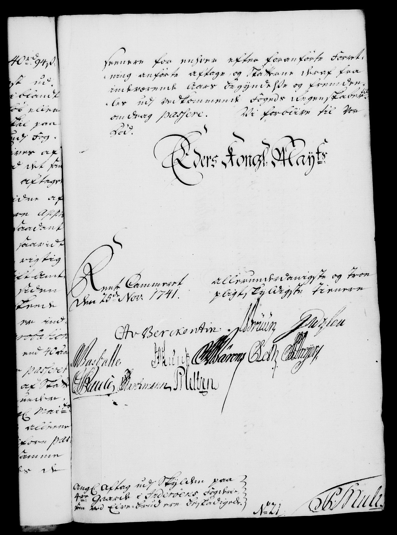 Rentekammeret, Kammerkanselliet, RA/EA-3111/G/Gf/Gfa/L0024: Norsk relasjons- og resolusjonsprotokoll (merket RK 52.24), 1741, p. 710