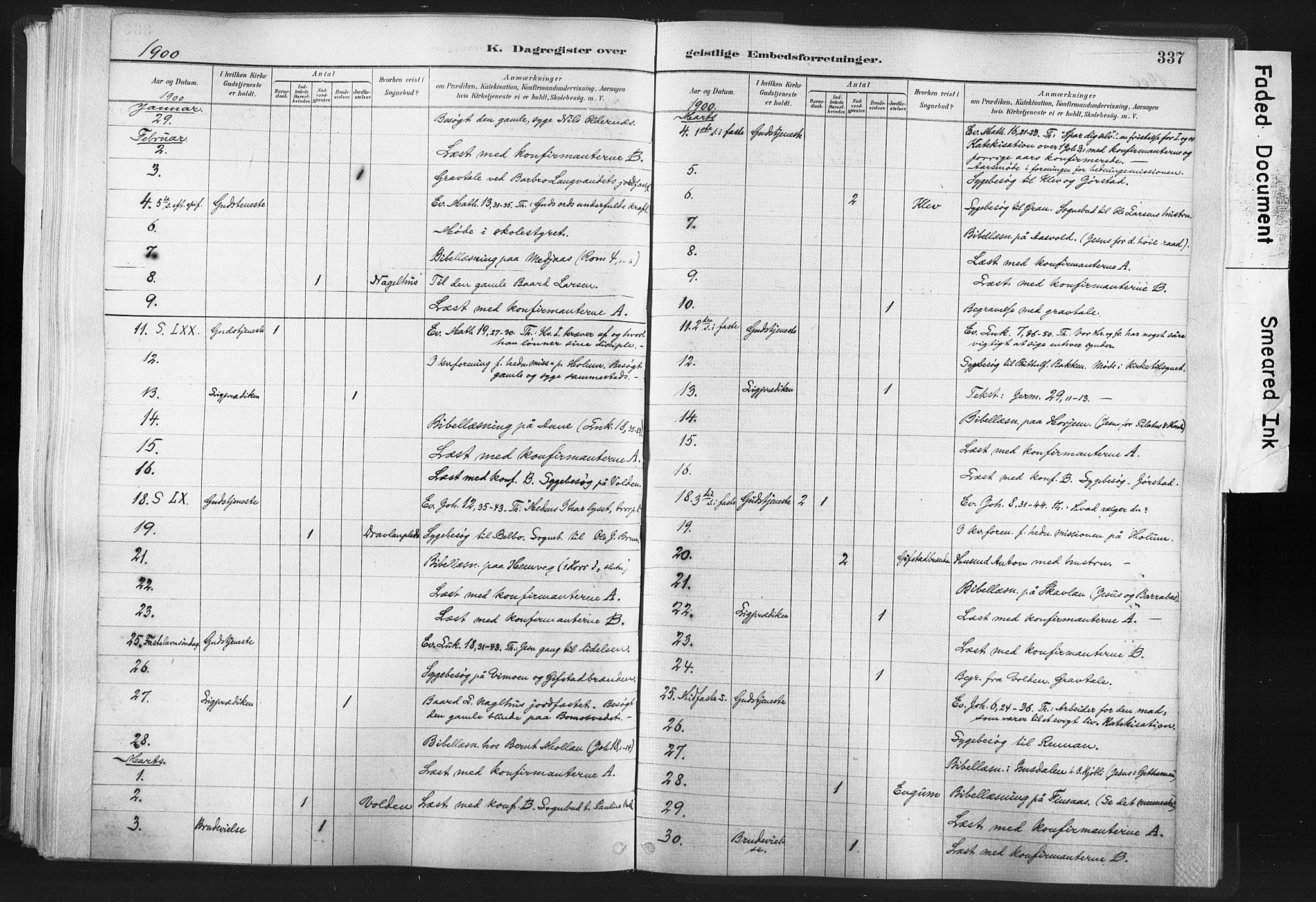 Ministerialprotokoller, klokkerbøker og fødselsregistre - Nord-Trøndelag, AV/SAT-A-1458/749/L0474: Parish register (official) no. 749A08, 1887-1903, p. 337