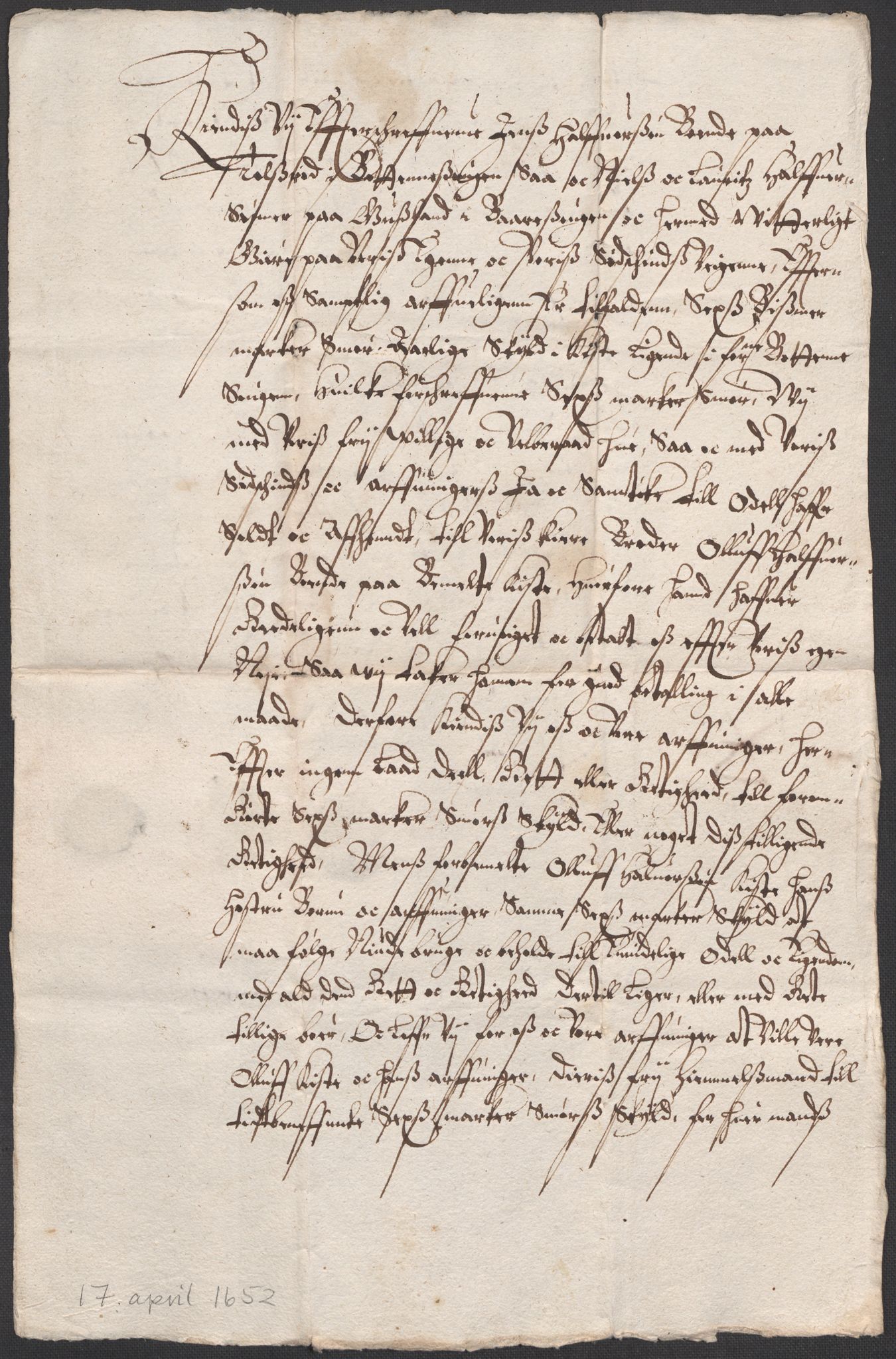 Riksarkivets diplomsamling, RA/EA-5965/F12/L0006: Pk. 7 (III), 1589-1716, p. 83