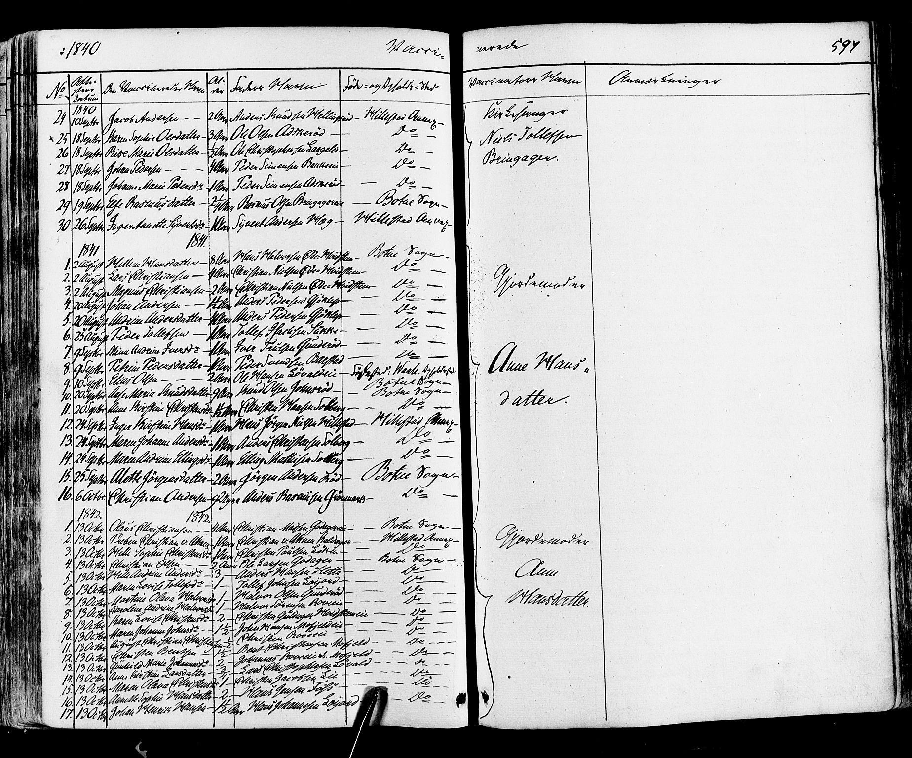 Botne kirkebøker, AV/SAKO-A-340/F/Fa/L0006: Parish register (official) no. I 6, 1836-1877, p. 597